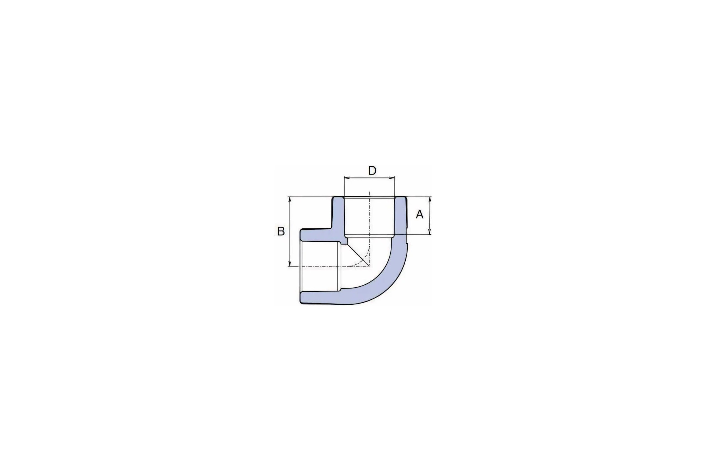 Колено WAVIN EKOPLASTIK 90 PP-R D20, EK SKO02090RCT