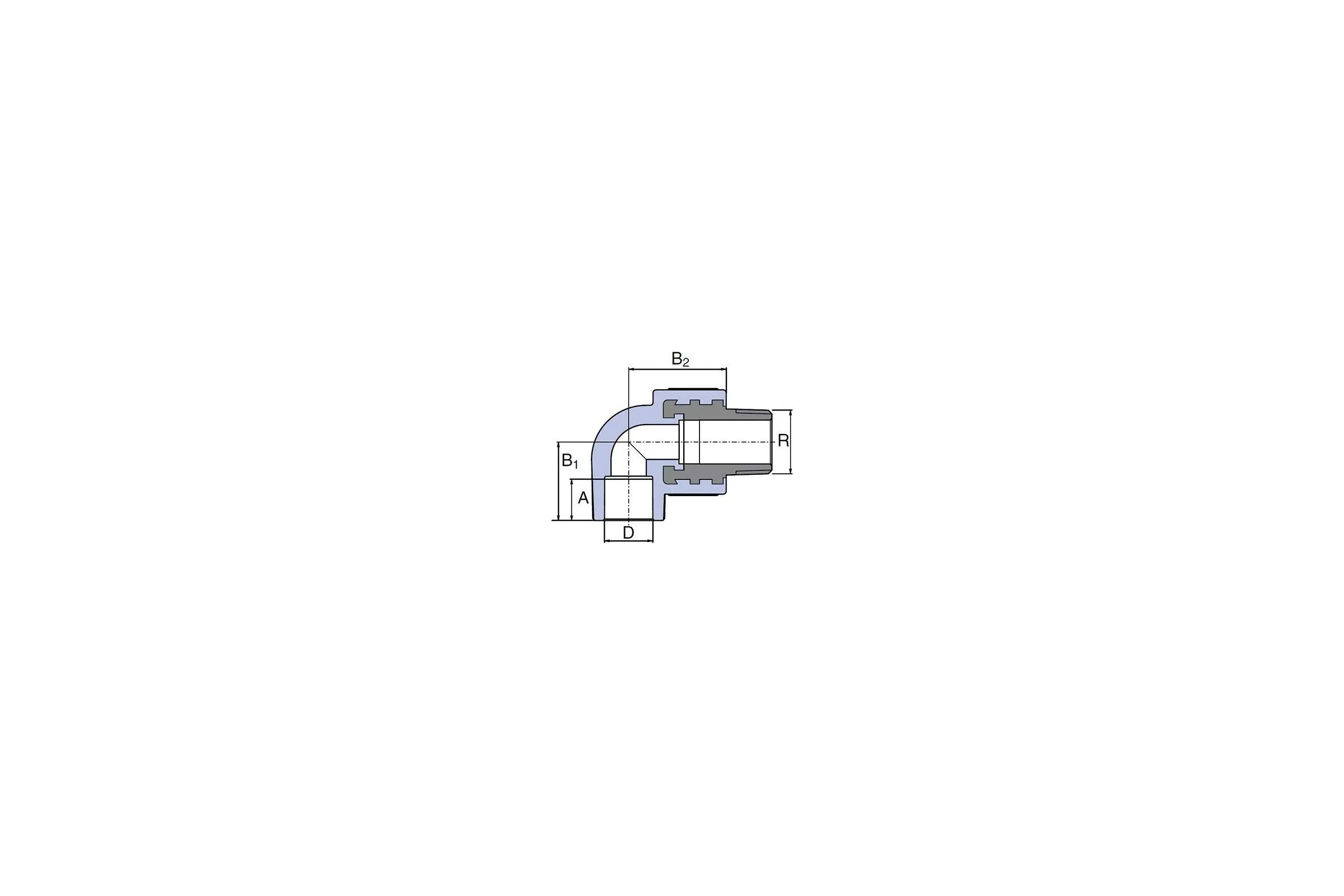 Колено WAVIN EKOPLASTIK 32x1" НР SKOE03232X