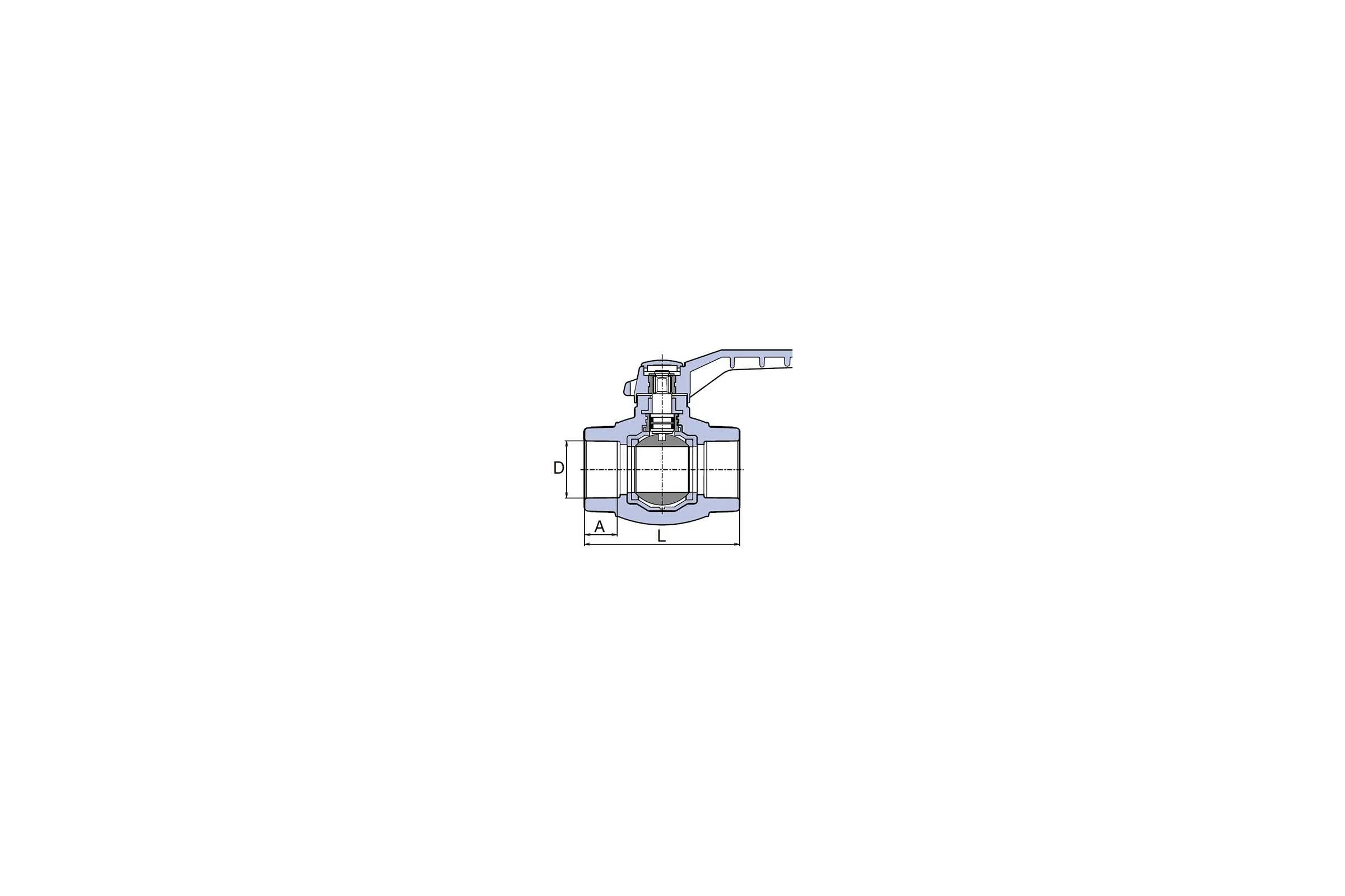 Шаровой кран WAVIN EKOPLASTIK PP-R D25, EK SVEK025XXX