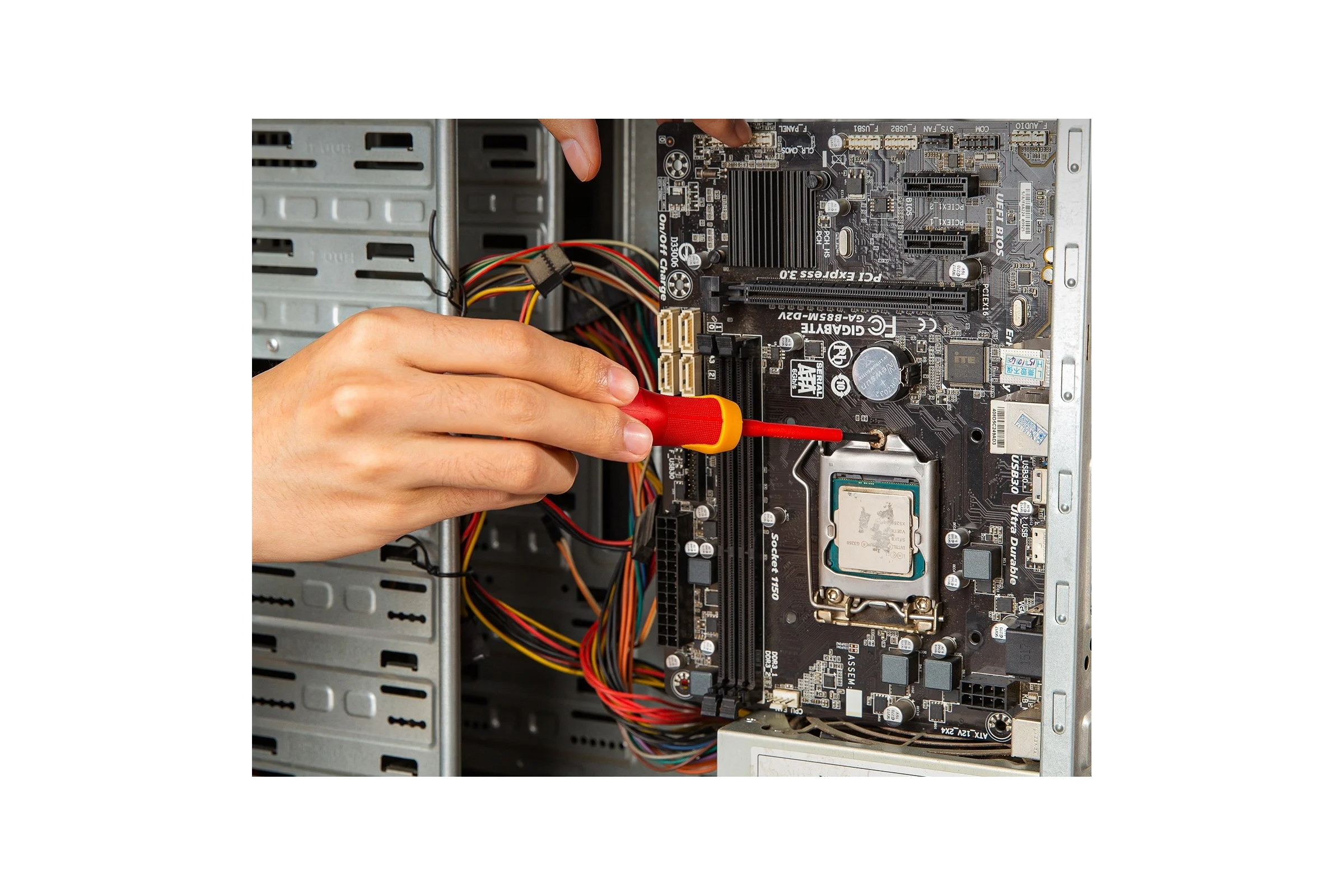 Диэлектрическая крестовая отвертка DELI dl513060 PH0x60, сертификат vde до 1000 В, магнитный наконечник, сталь cr-v, рукоять pp+tpr 110590