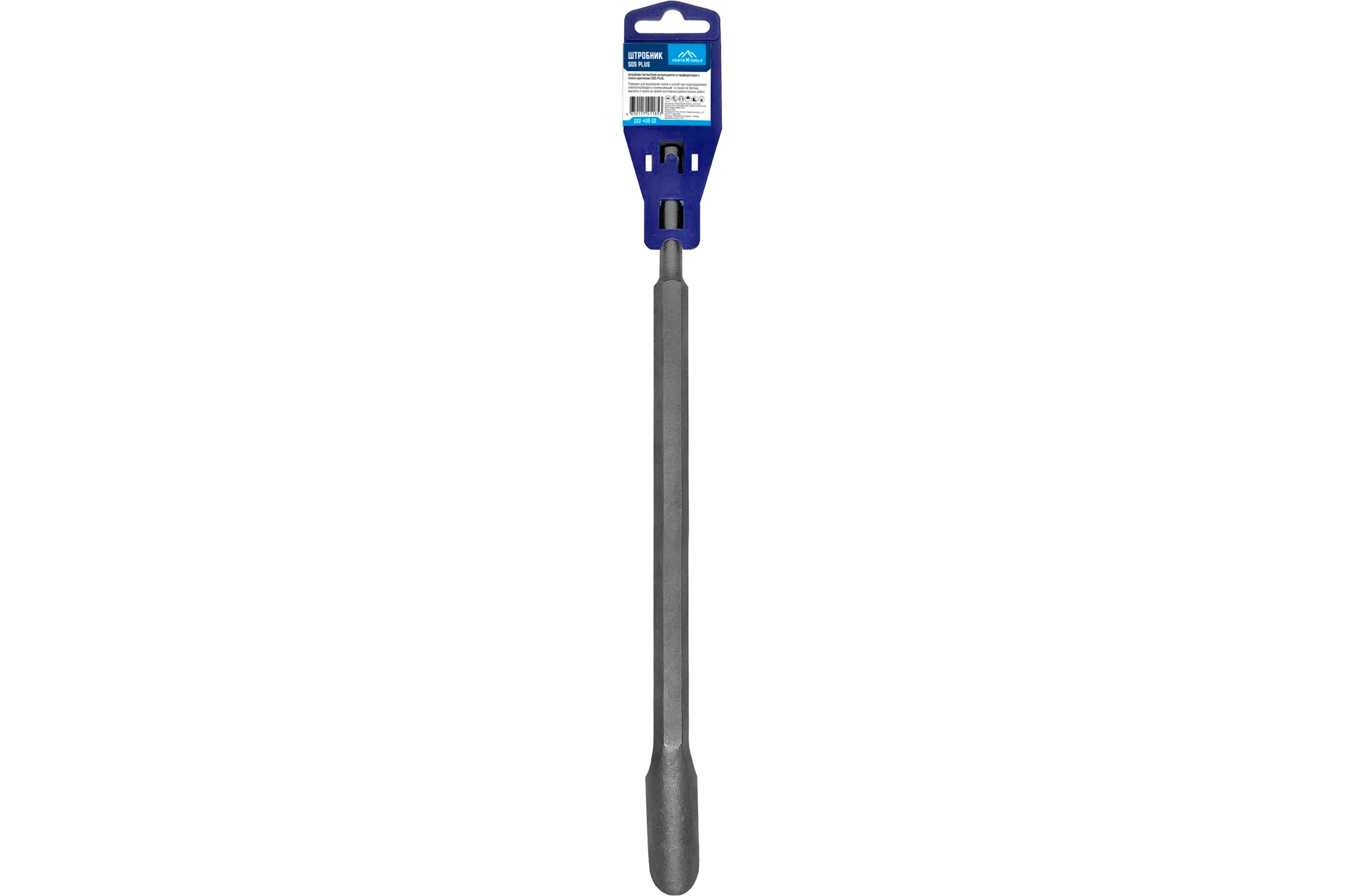 Штробник SDS-PLUS 14x400x22 мм vertextools 222-400-22