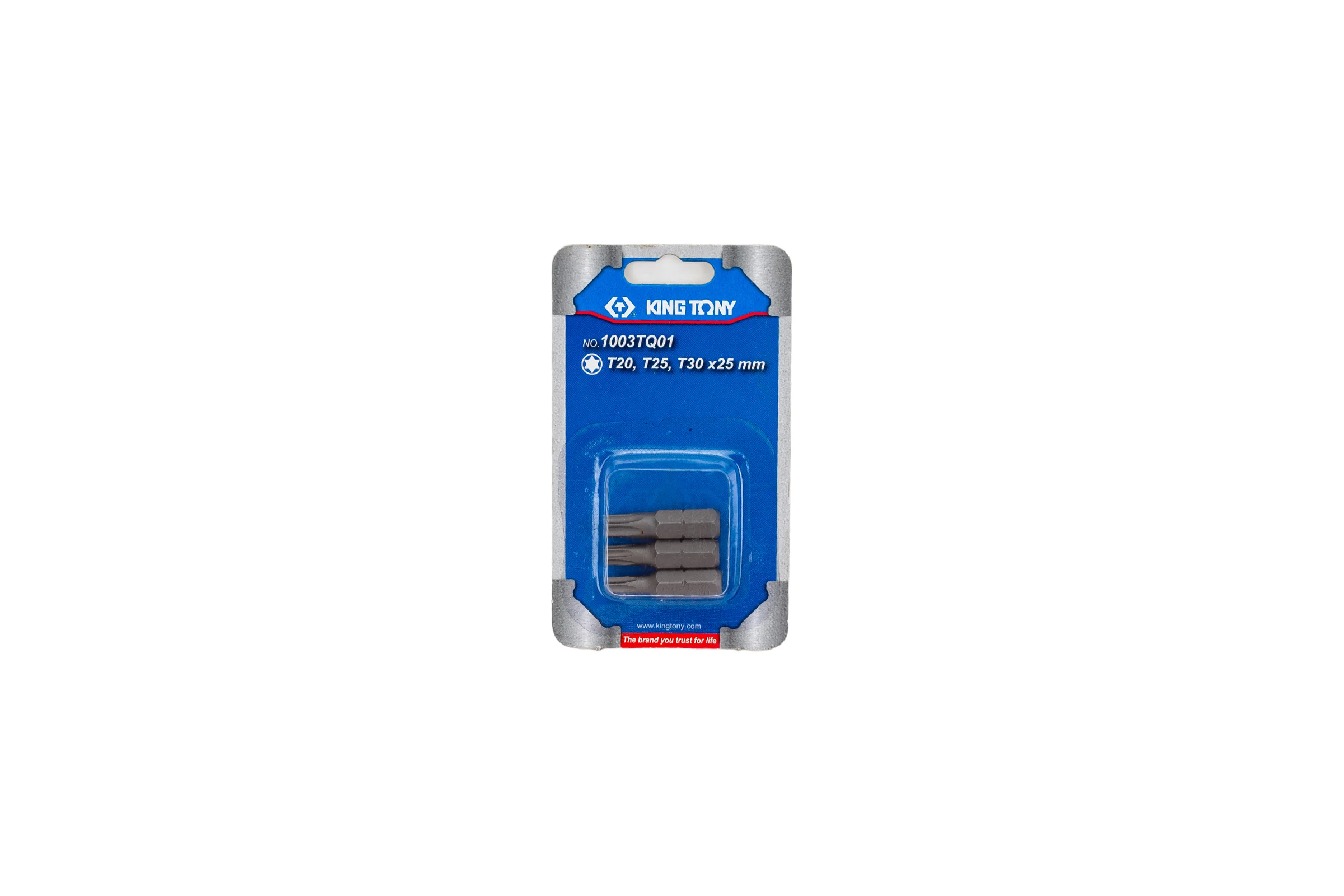 Набор вставок (бит) 1/4", TORX, Т20, Т25, Т30, 3шт KING TONY 1003TQ01