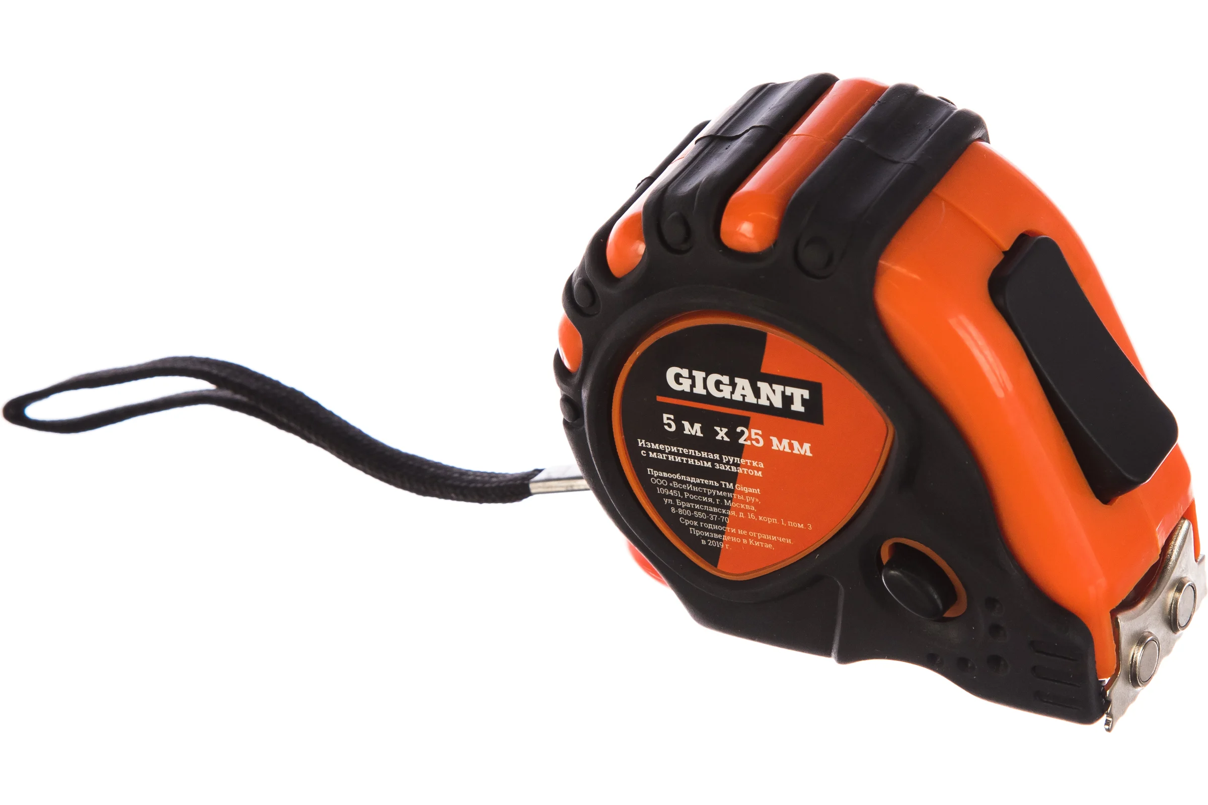 Измерительная рулетка Gigant 5x25 мм с магнитным захватом GMT 525