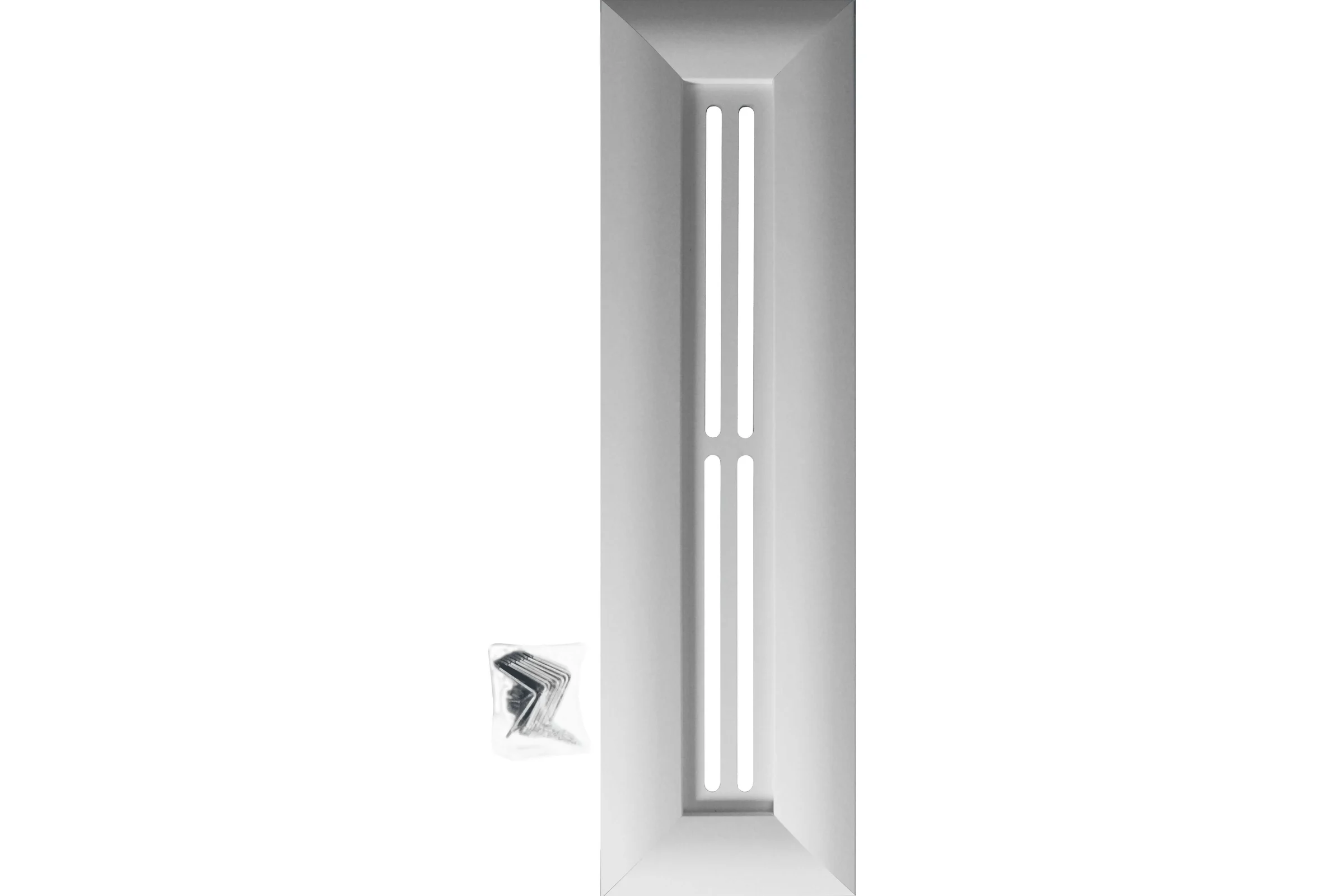 Декоративная крышка для радиаторов и батарей Cosca Decor 170x600 мм, белый, фреза, МДФ 00-00072438