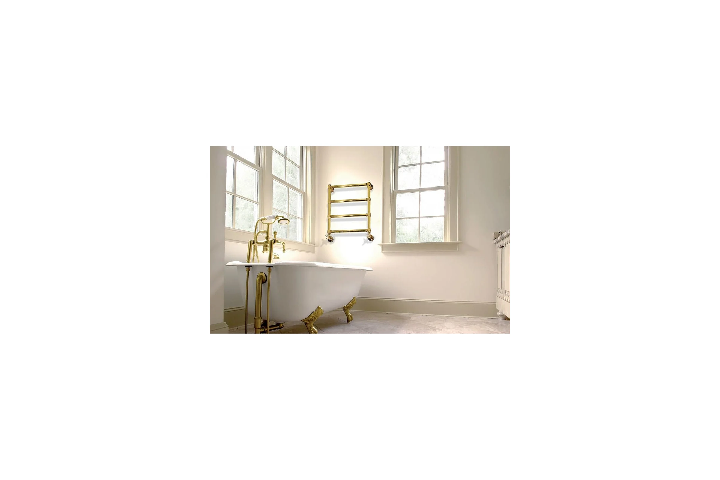 Полотенцесушитель для гвс IRSAP minuette 414/540 cl.52 t01 3 трубки, золото MGU054B52IR01NNN01