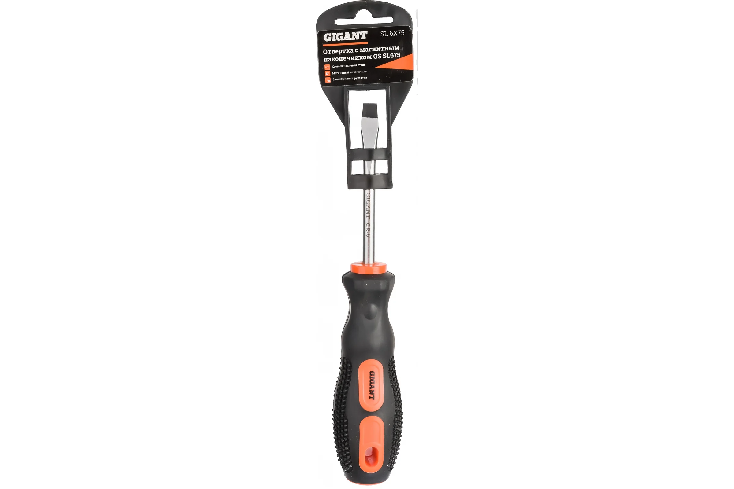 Отвертка Gigant SL 6x75 с магнитным наконечником GS SL675