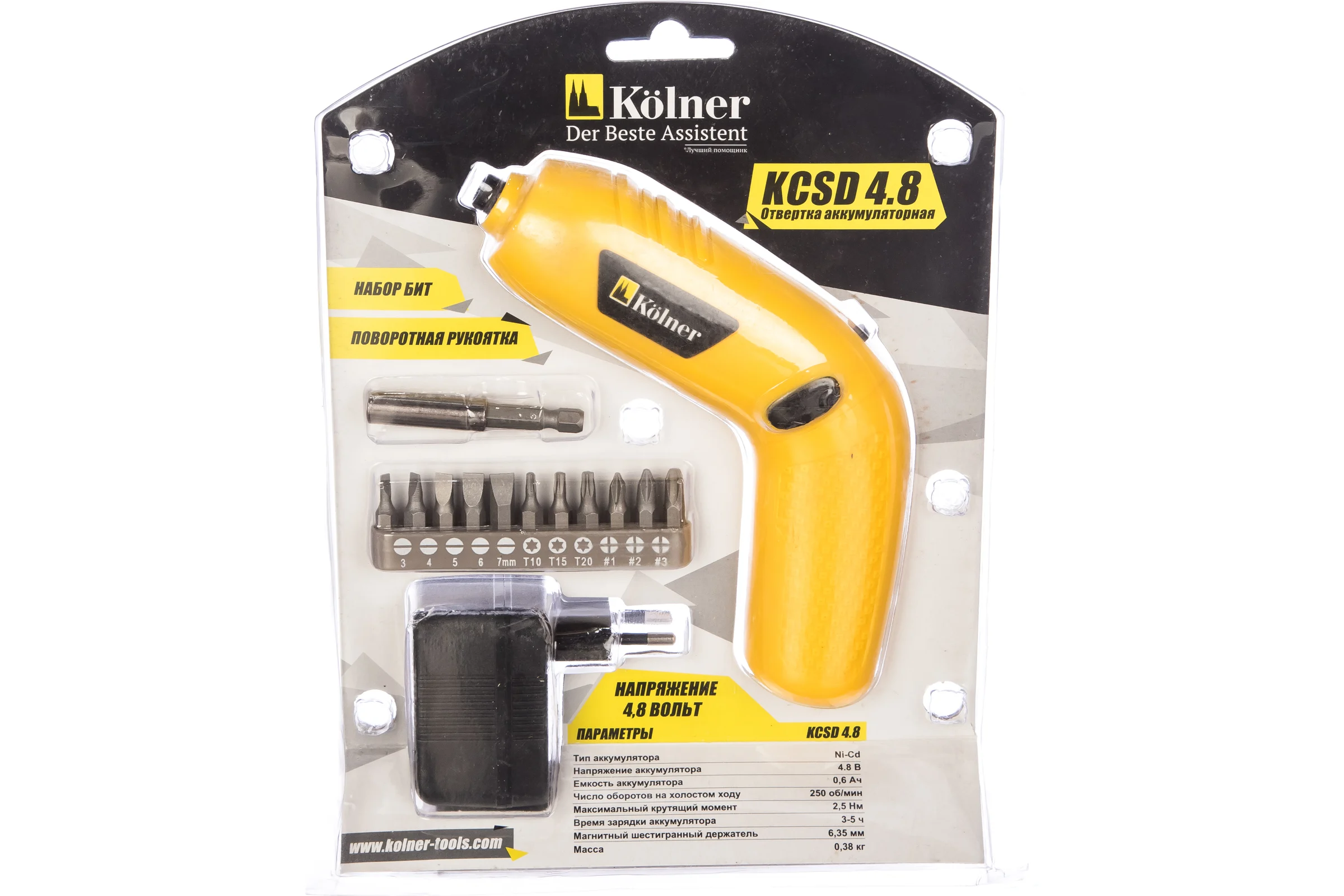 Аккумуляторная отвертка Kolner KCSD 4,8