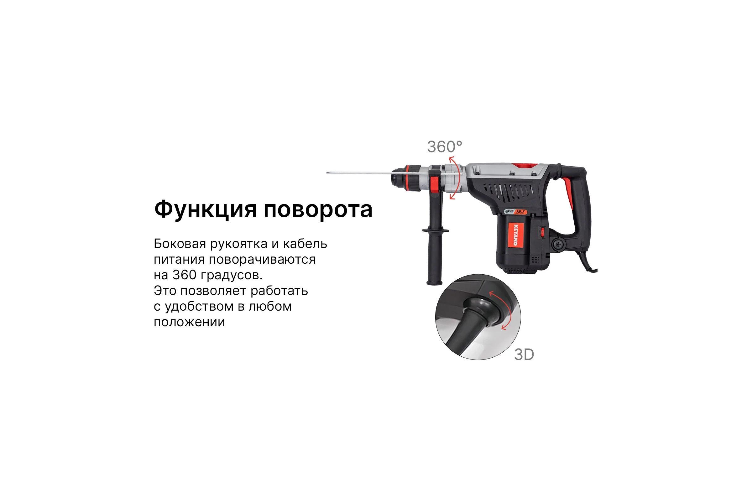 Перфоратор KEYANG SDS-max HD42-7DM