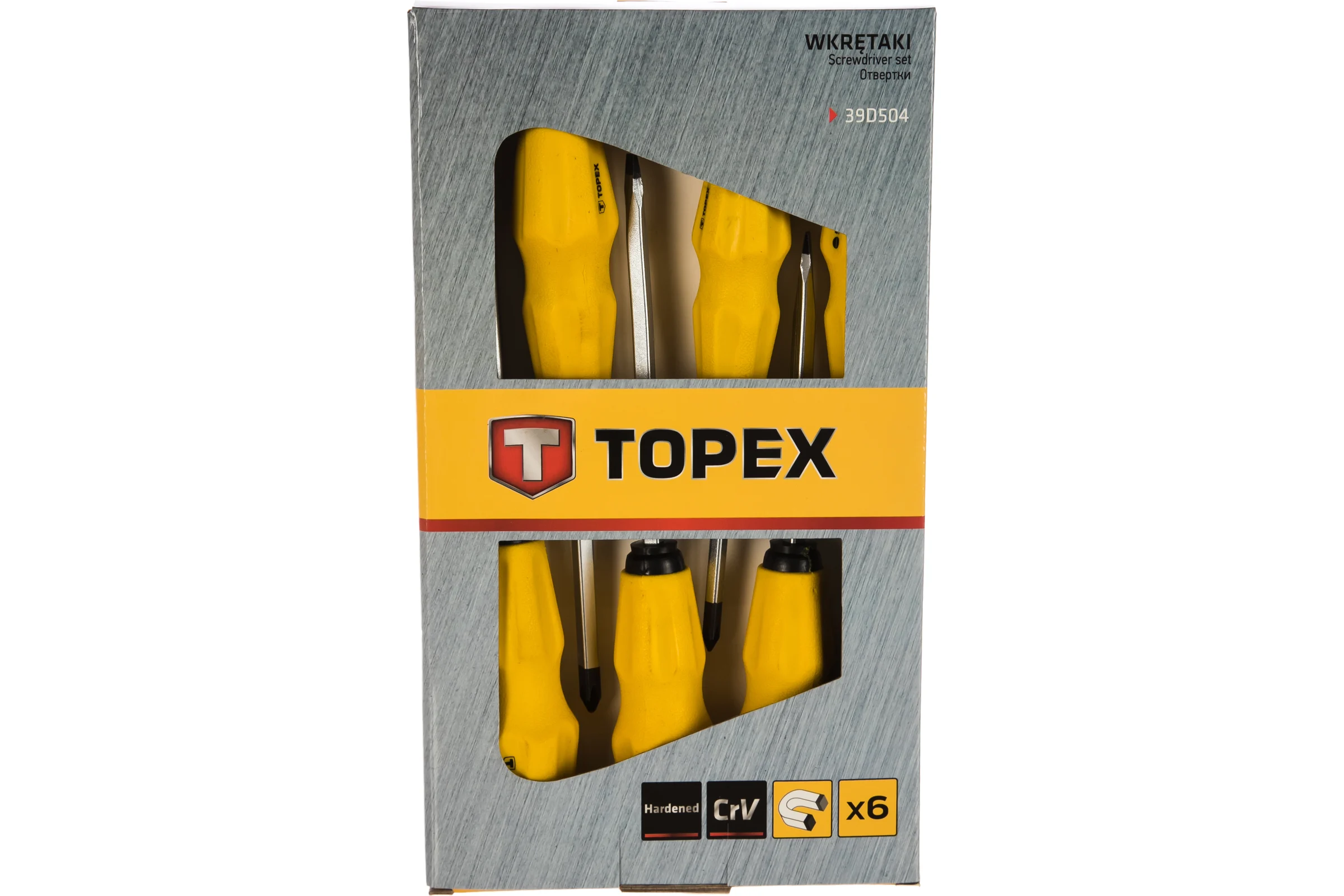 Отвертки для подбивания, набор 6 шт. TOPEX 39D504