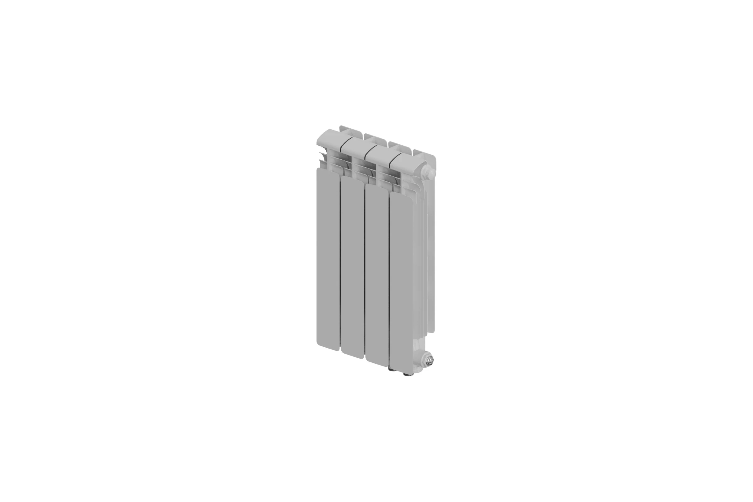 Радиатор алюминиевый RIFAR ALUM Ventil 500 04 секц. нижн. прав. R-AL-500-04-VR