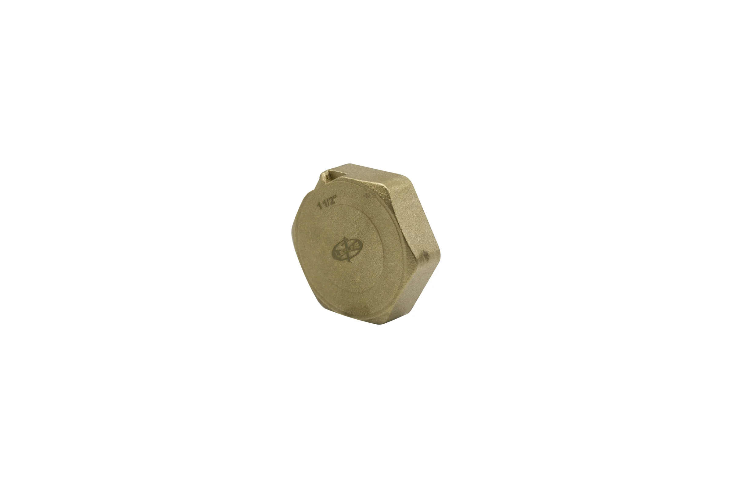Заглушка LEXLINE 1 1/2'' вн, латунь, с контрольным отверстием, 40 551744