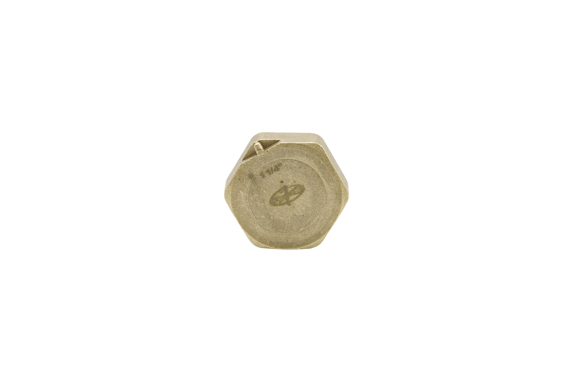 Заглушка LEXLINE 1 1/4'' вн, латунь, с контрольным отверстием, 32 551742
