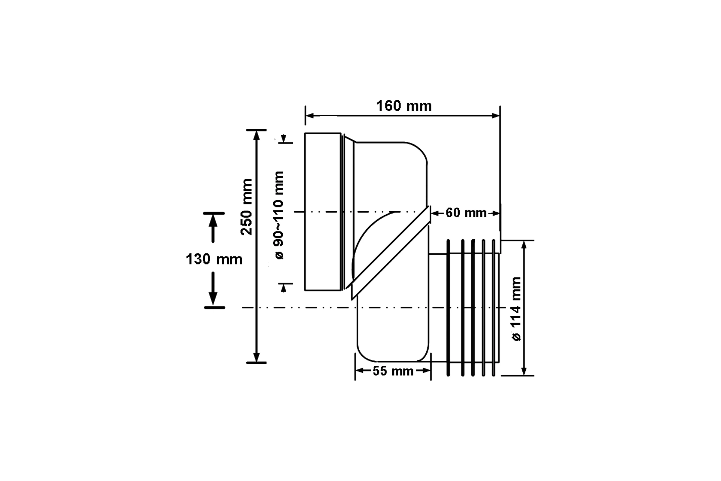 Эксцентрик McAlpine пластиковый ф110 (с130мм. смещением) MRWCLO-13