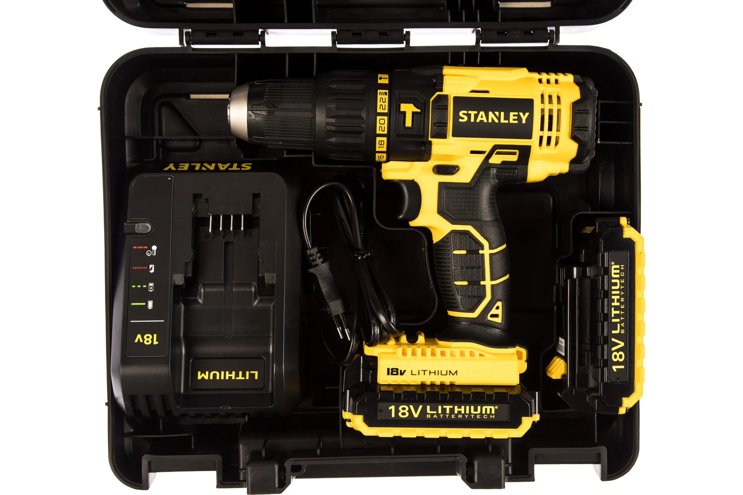 Аккумуляторная ударная дрель-шуруповерт Stanley SCH201D2K