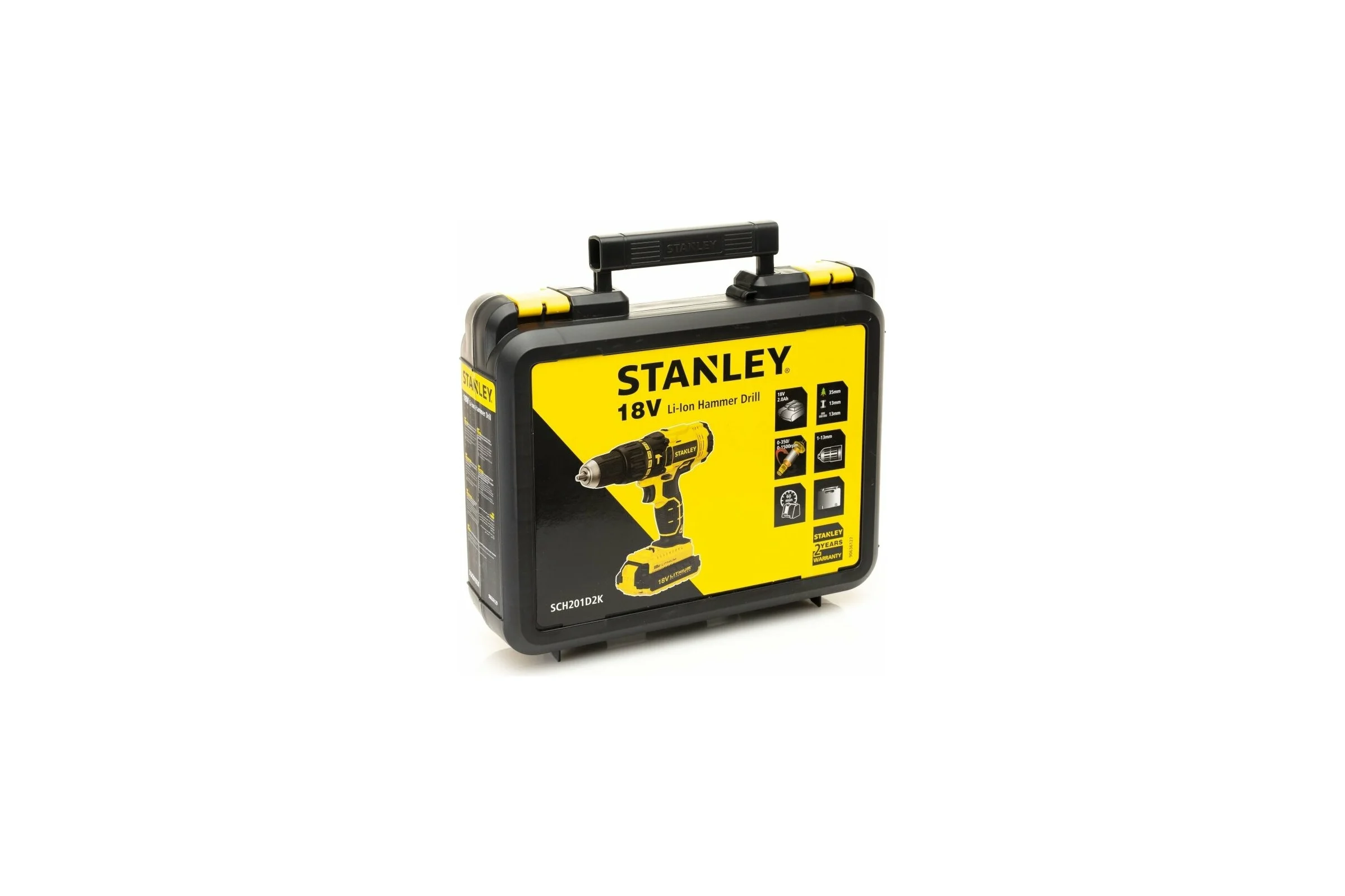 Аккумуляторная ударная дрель-шуруповерт Stanley SCH201D2K