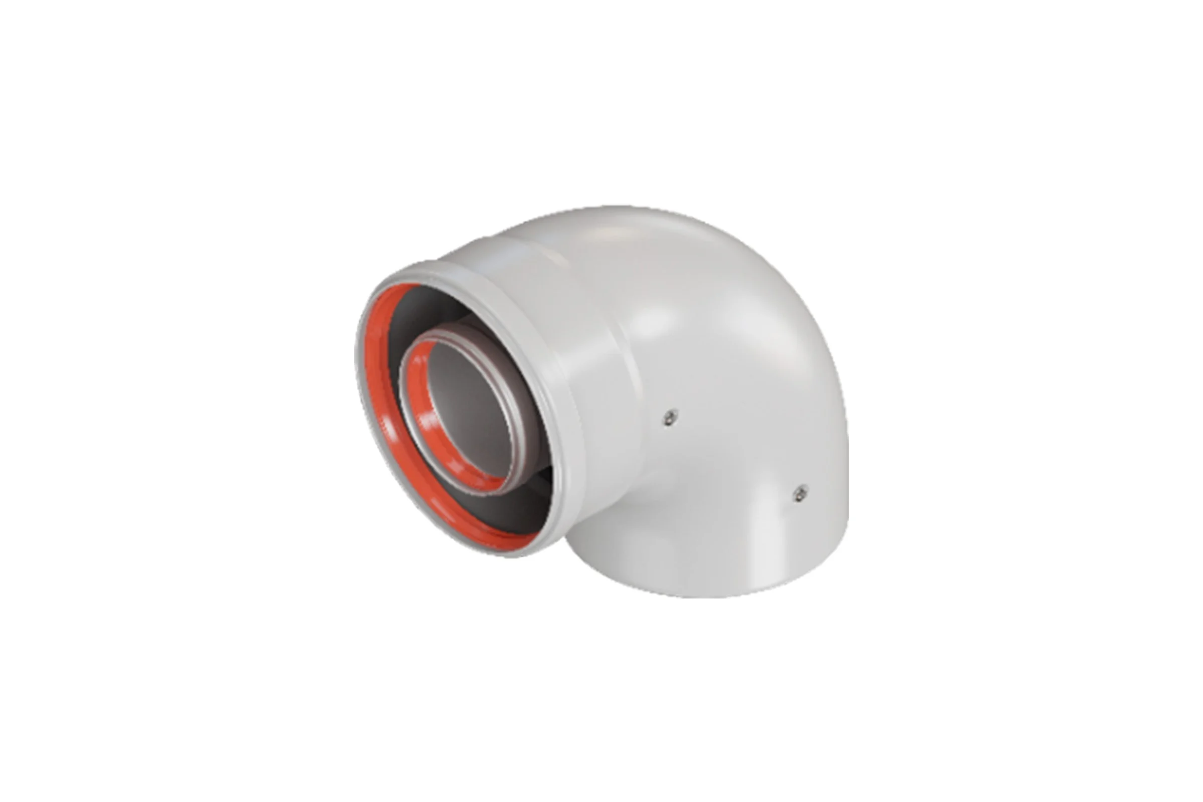 Промежуточный отвод ROMMER Rca-6010-000090 раструбный, 90 гр. 60/100 (наружный диаметр мама/папа) RG0091CSP6KDIS