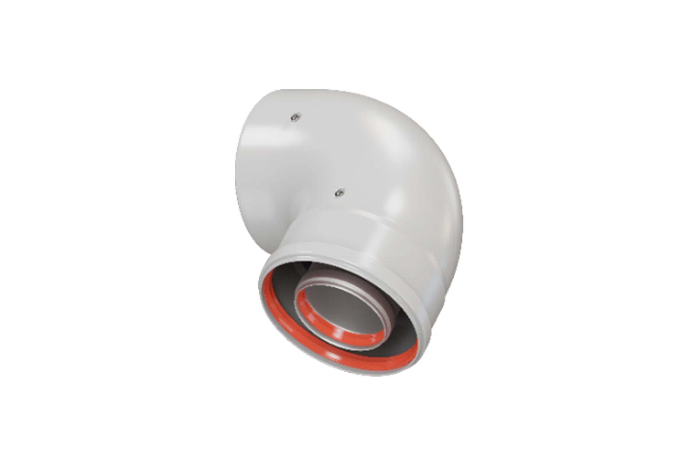 Промежуточный отвод ROMMER Rca-6010-000090 раструбный, 90 гр. 60/100 (наружный диаметр мама/папа) RG0091CSP6KDIS