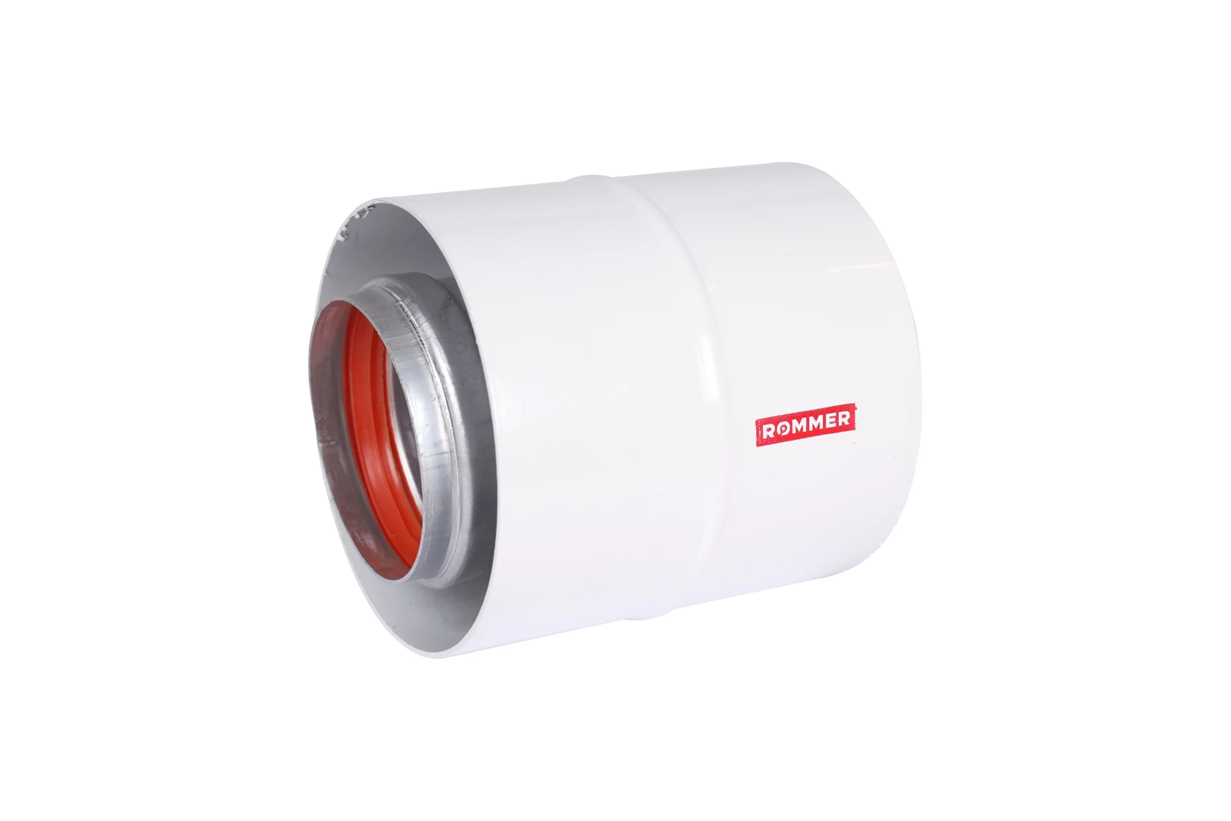Начальный участок ROMMER Rca-6010-240100 вертикальный, коаксильный, 60/100 (bosch, buderus, navien s/c/e, baxi eco nova/classic,  baltur, лемакс, fondital ) в комплекте фланец RG0091CSP6LAB0