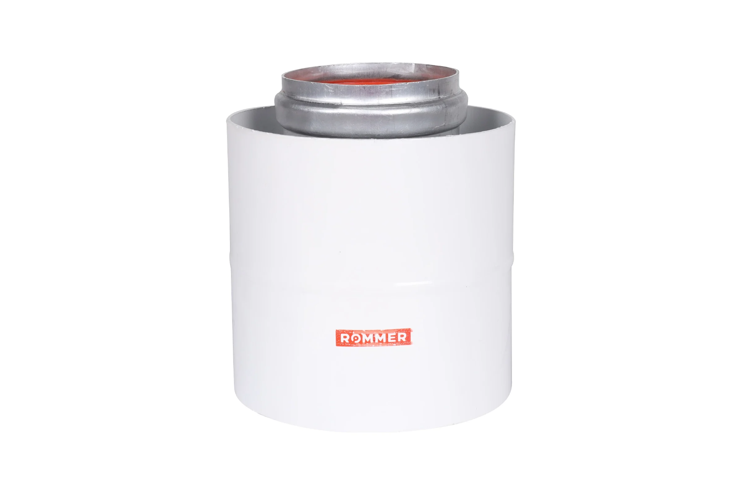 Начальный участок ROMMER Rca-6010-210100 вертикальный, коаксильный, 60/100, хомут в комплекте + втулка d60 l-50 RG0091CSP6L0IV