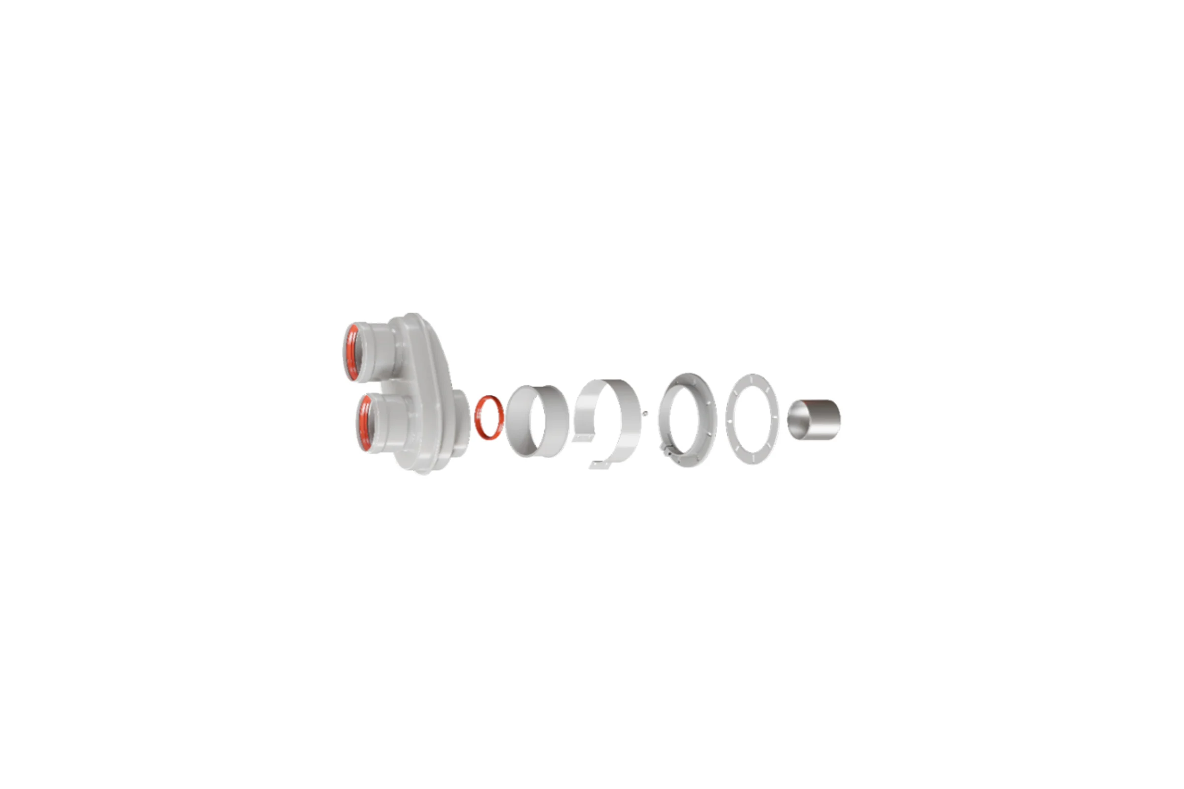 Моноблочный адаптер ROMMER Rca-8080-250002 универсальный, для перехода на двухтрубную систему 80/80 (кроме immergas и navien deluxe 75/100 стар.) RG0091CSQ2KVSP