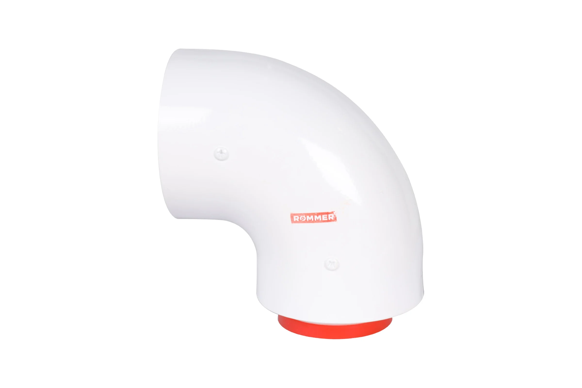 Начальный участок ROMMER Rca-6010-240190 90 гр. 60/100 (bosch, buderus, navien s/c/e, baxi eco nova/classic,  baltur, лемакс, fondital ) в комплекте фланец RG0091CSP6K5QR