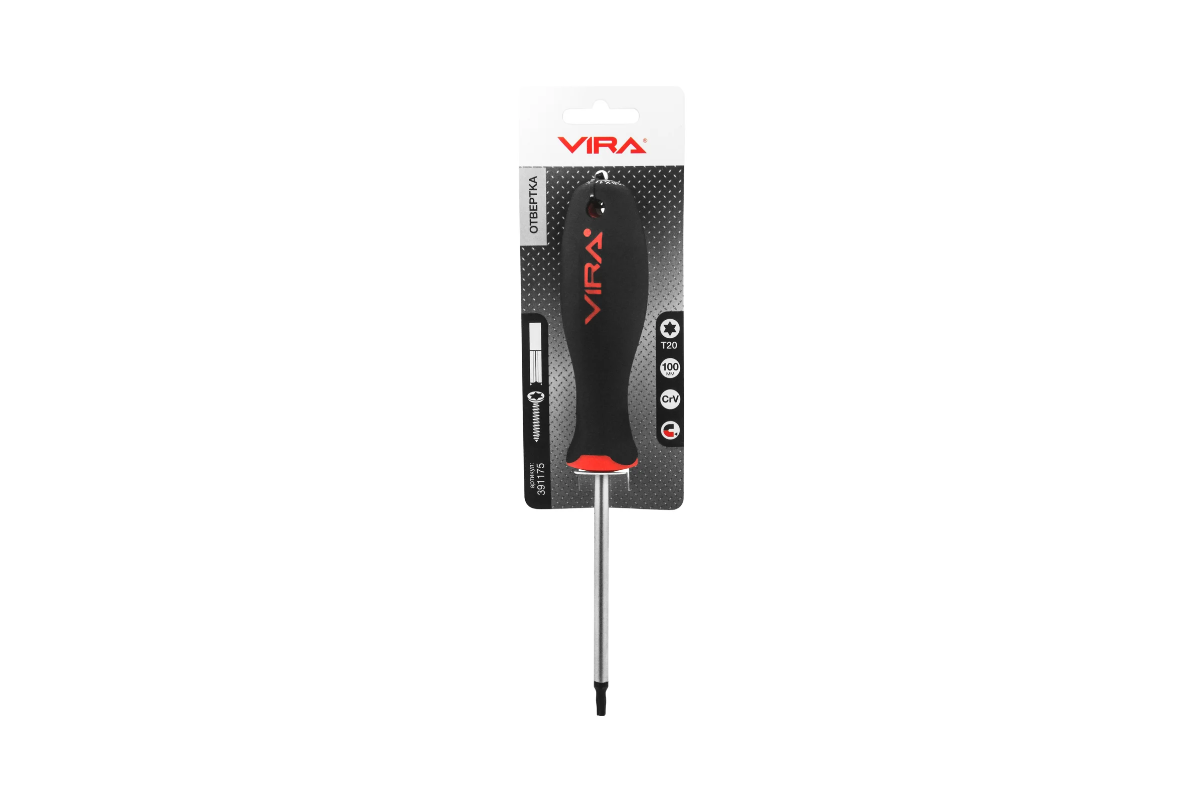 Отвертка VIRA T20х100 мм 391175