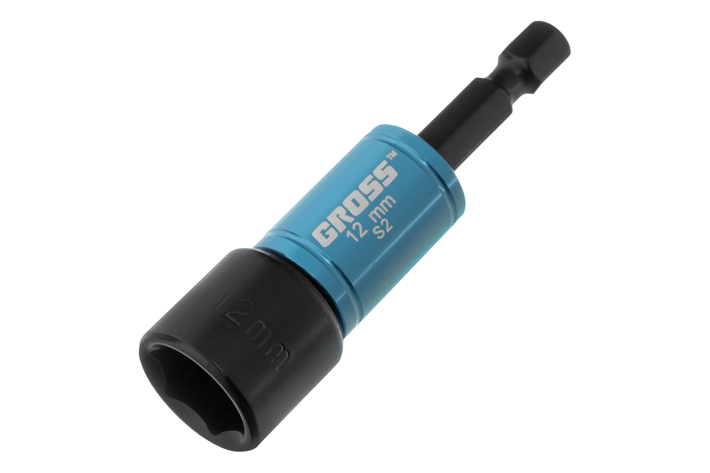 Бита с торцевой головкой магнитная GROSS Nut-Driver, 12 мм, S2// 11621
