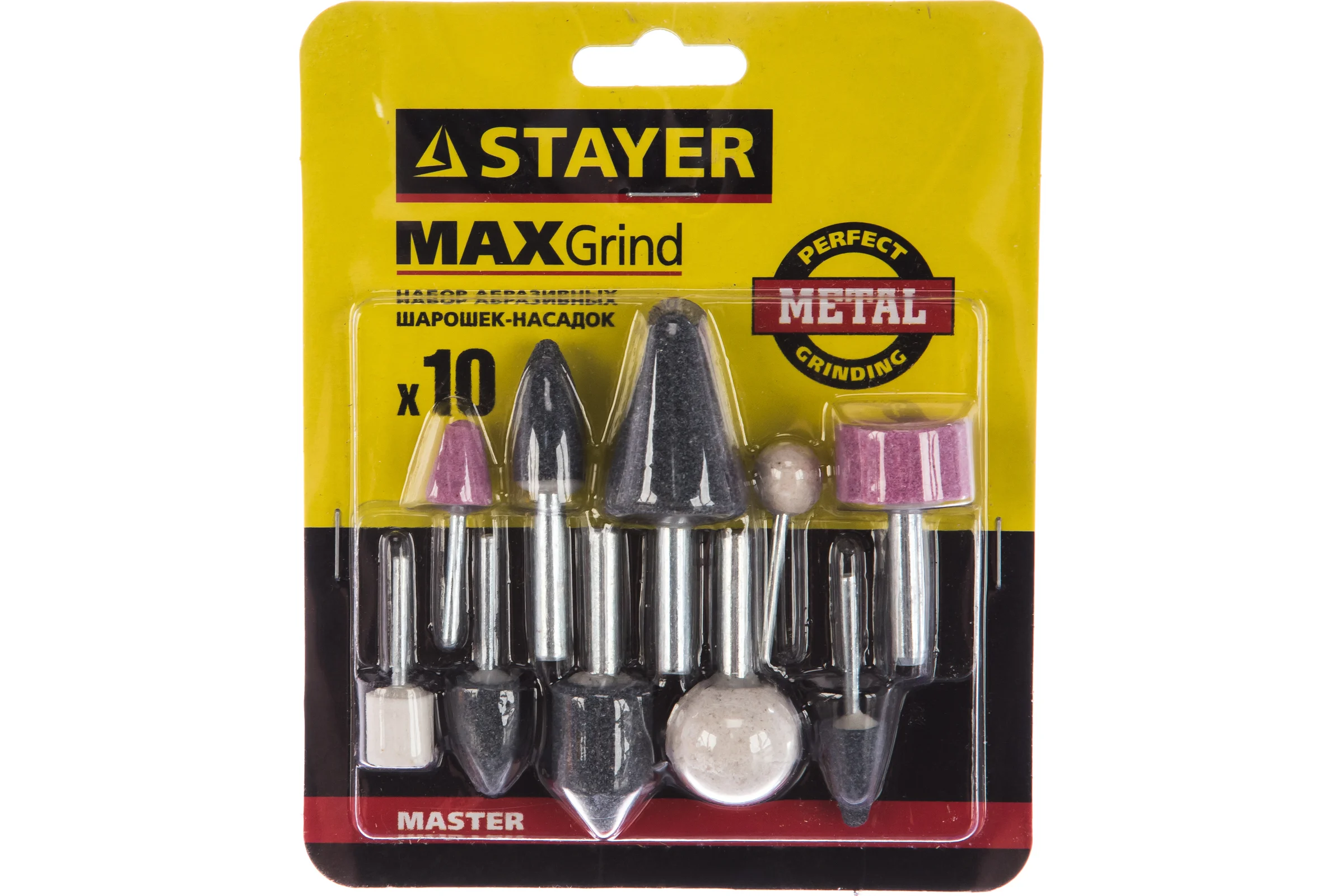 Абразивные минишарошки-насадки для гравера и дрели (10 предметов) STAYER 2989-H10