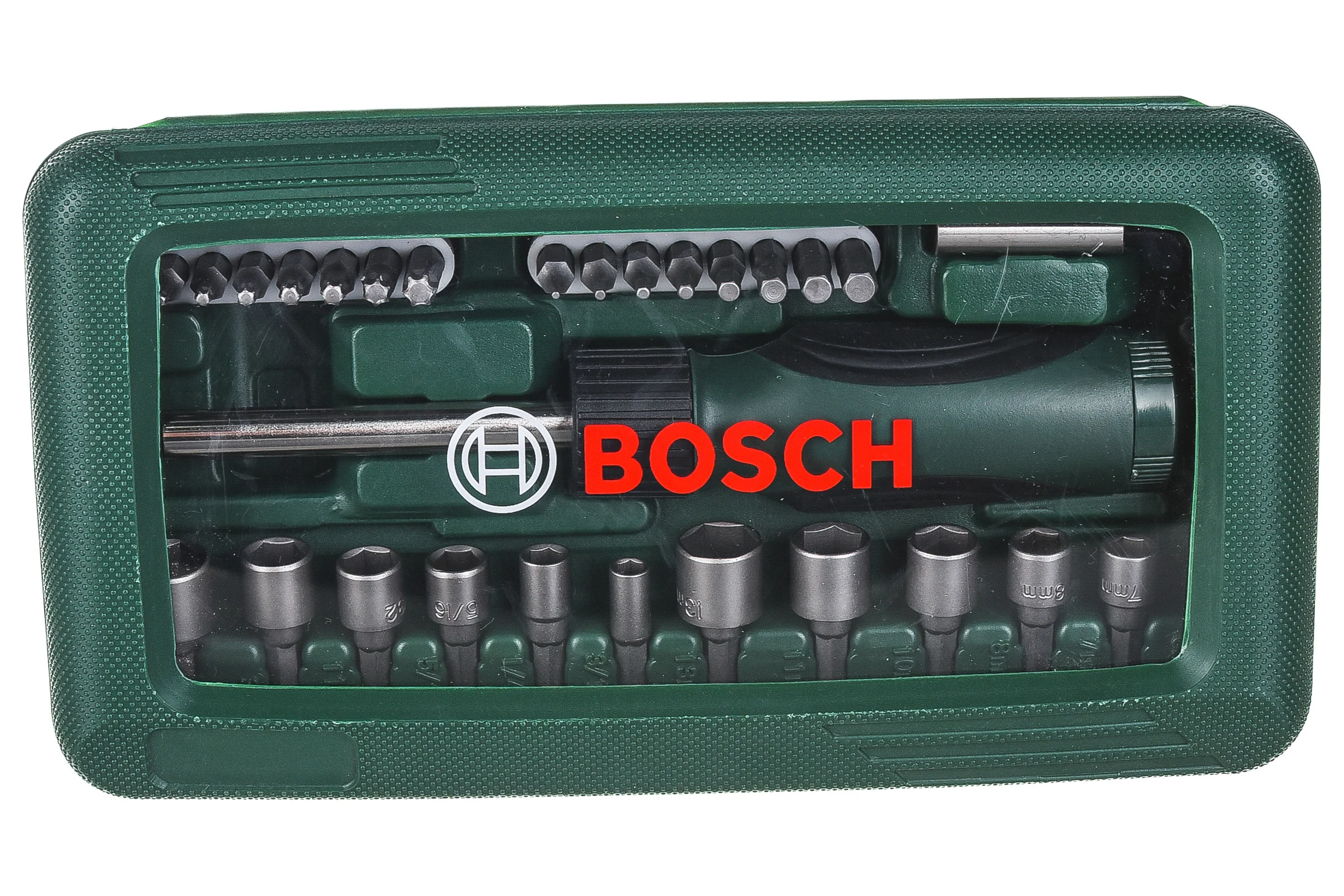 Набор бит и торцевых ключей с отверткой (46 шт.) Bosch 2.607.019.504 152227