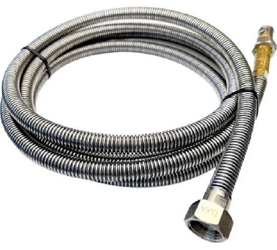Сильфонная подводка для газа ELKA 1/2" 1,5 м., вн/вн 772048В
