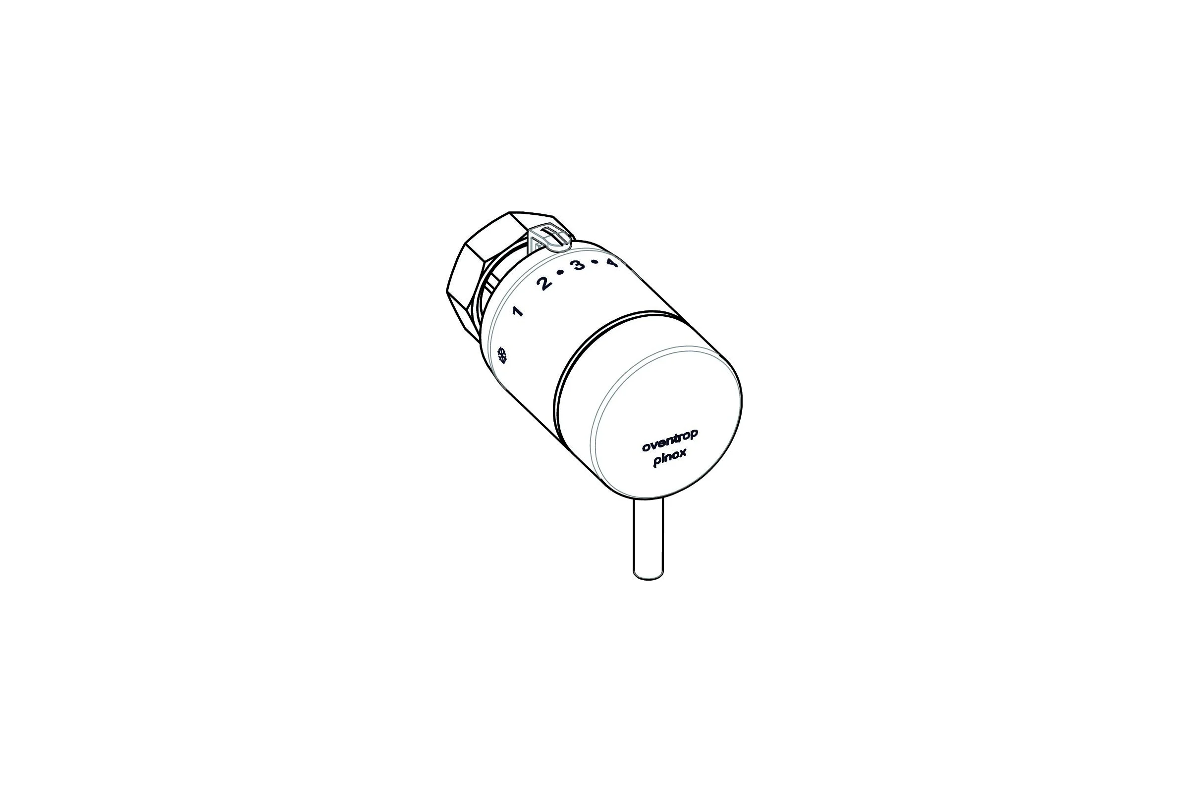 Термостат pinox Н M 30x1.5, белый OVENTROP 1012166