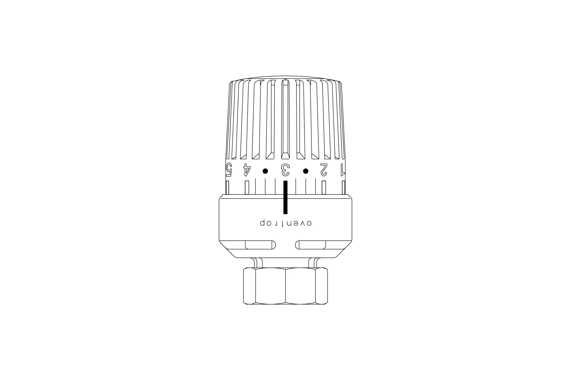 Термостат Uni LK M 28x1.0 с жидкостным чувствительным элементом OVENTROP 1613501