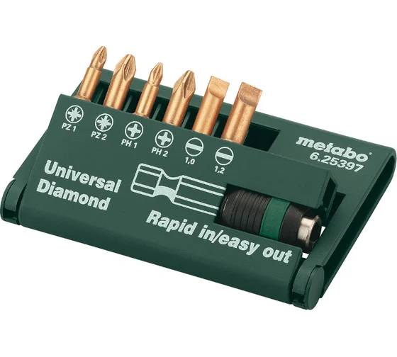 Набор бит "Diamant universal" (7 предметов) Metabo 625397000