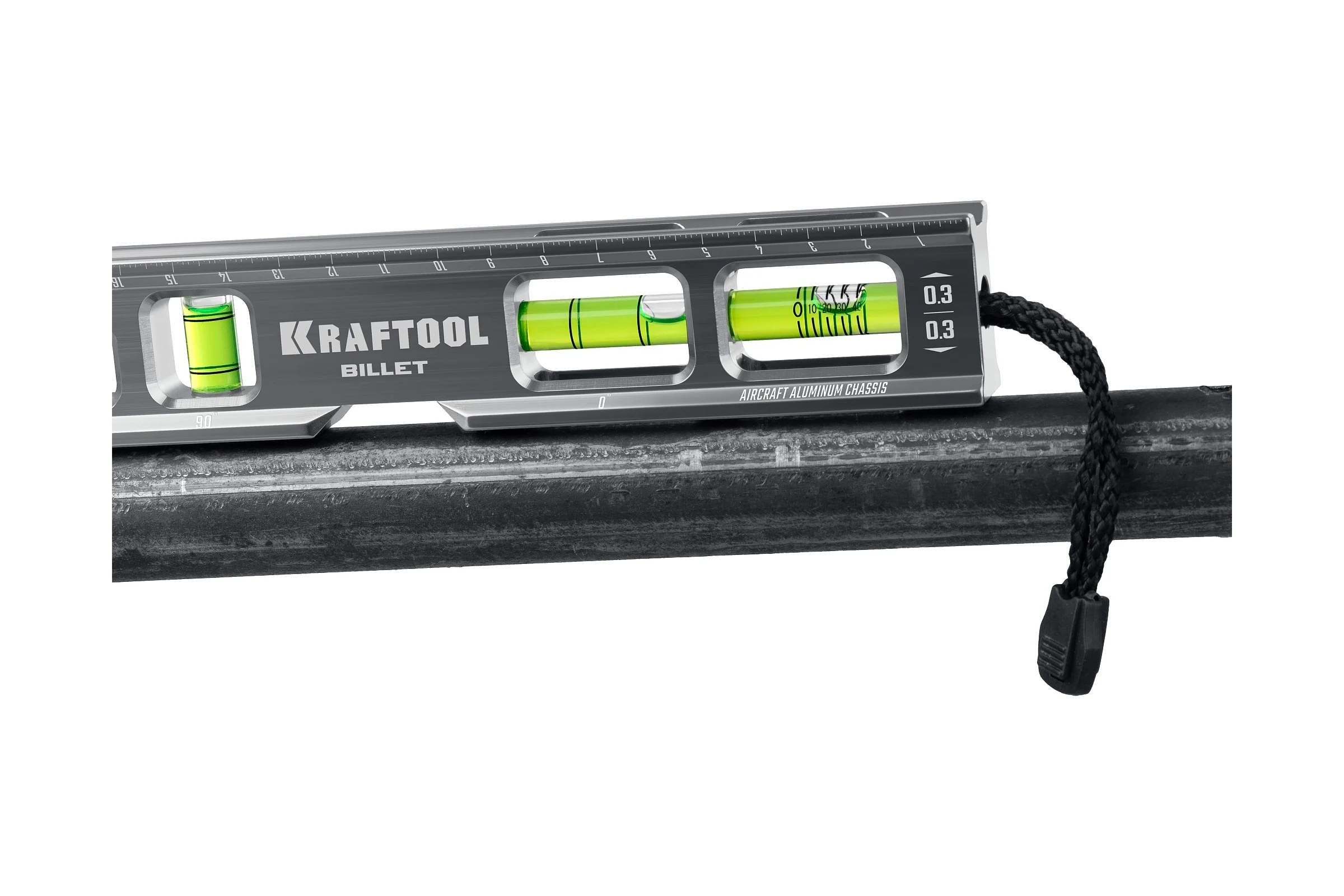 брусковый магнитный уровень KRAFTOOL Billet 8-в-1 20 см 34790