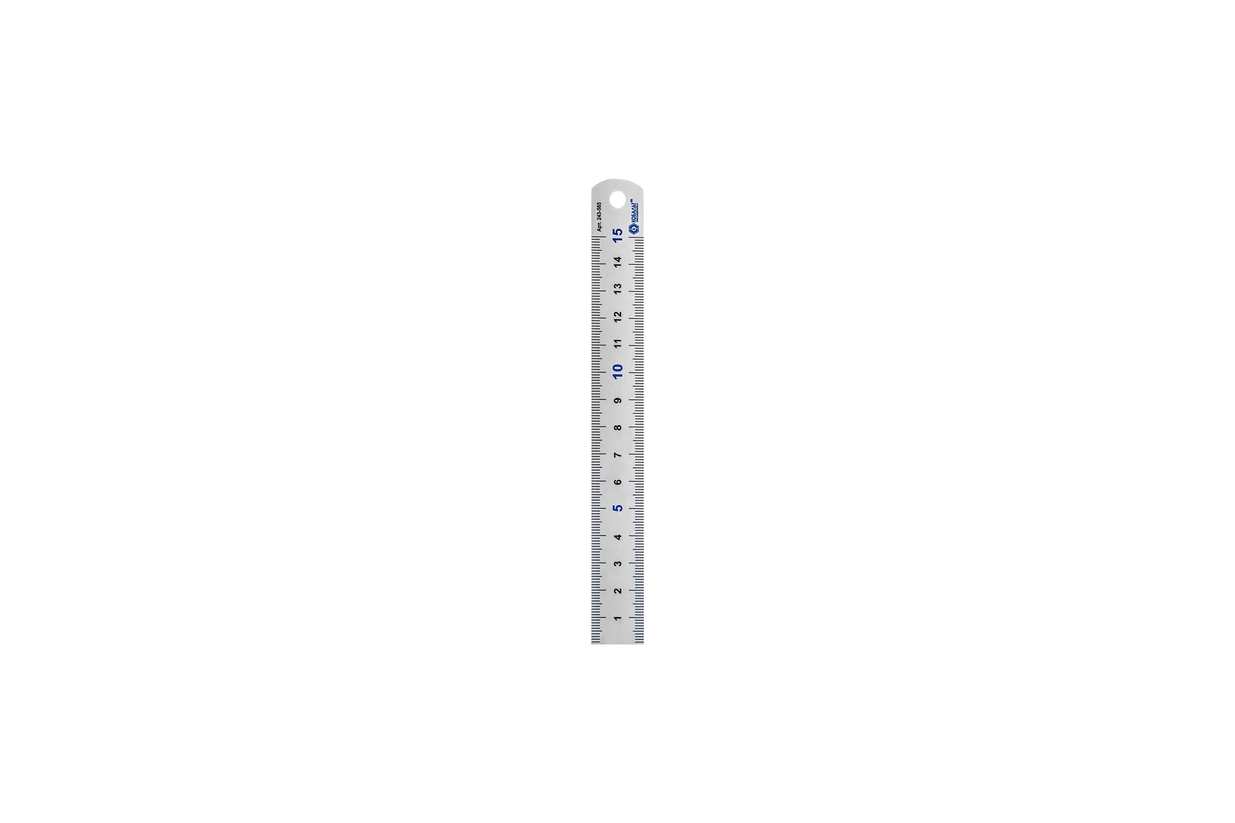 Линейка 150х19х0.7 мм, нерж.сталь КОБАЛЬТ 243-585