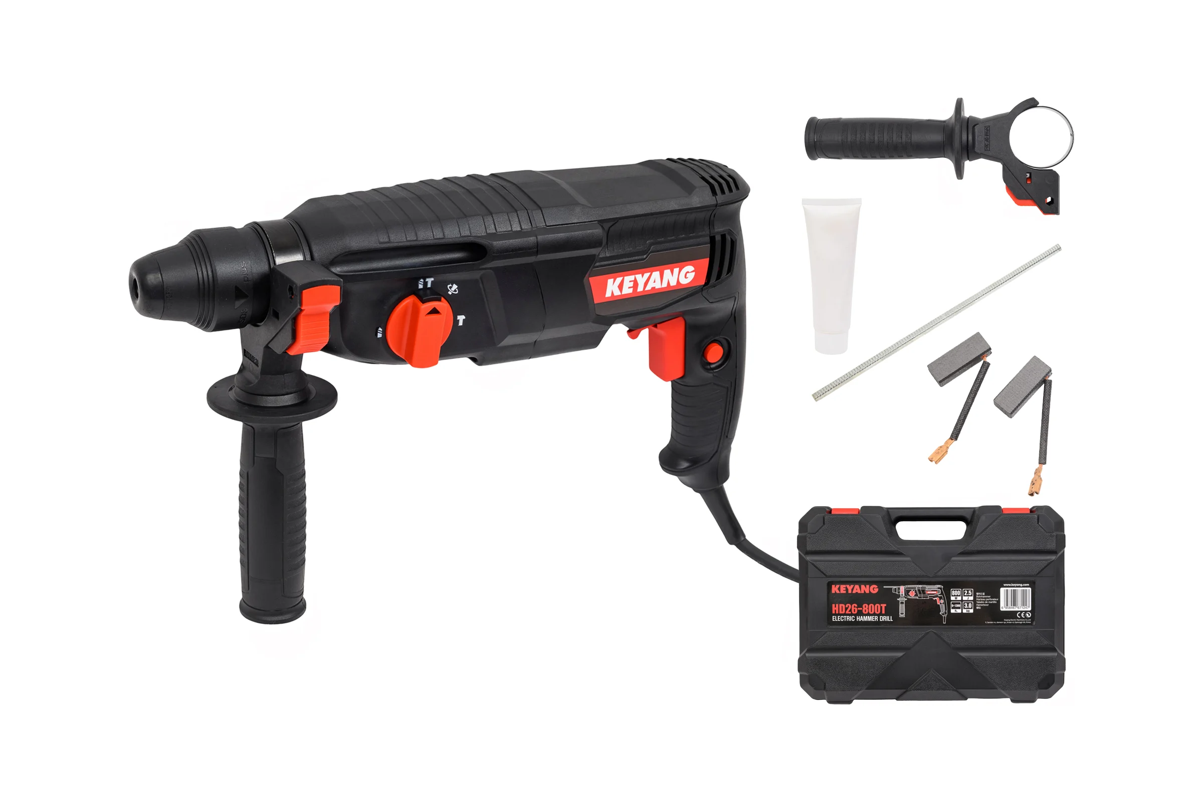 Перфоратор KEYANG SDS-plus HD26-800T 800 Вт, 2,5 Дж, 5500 уд/мин