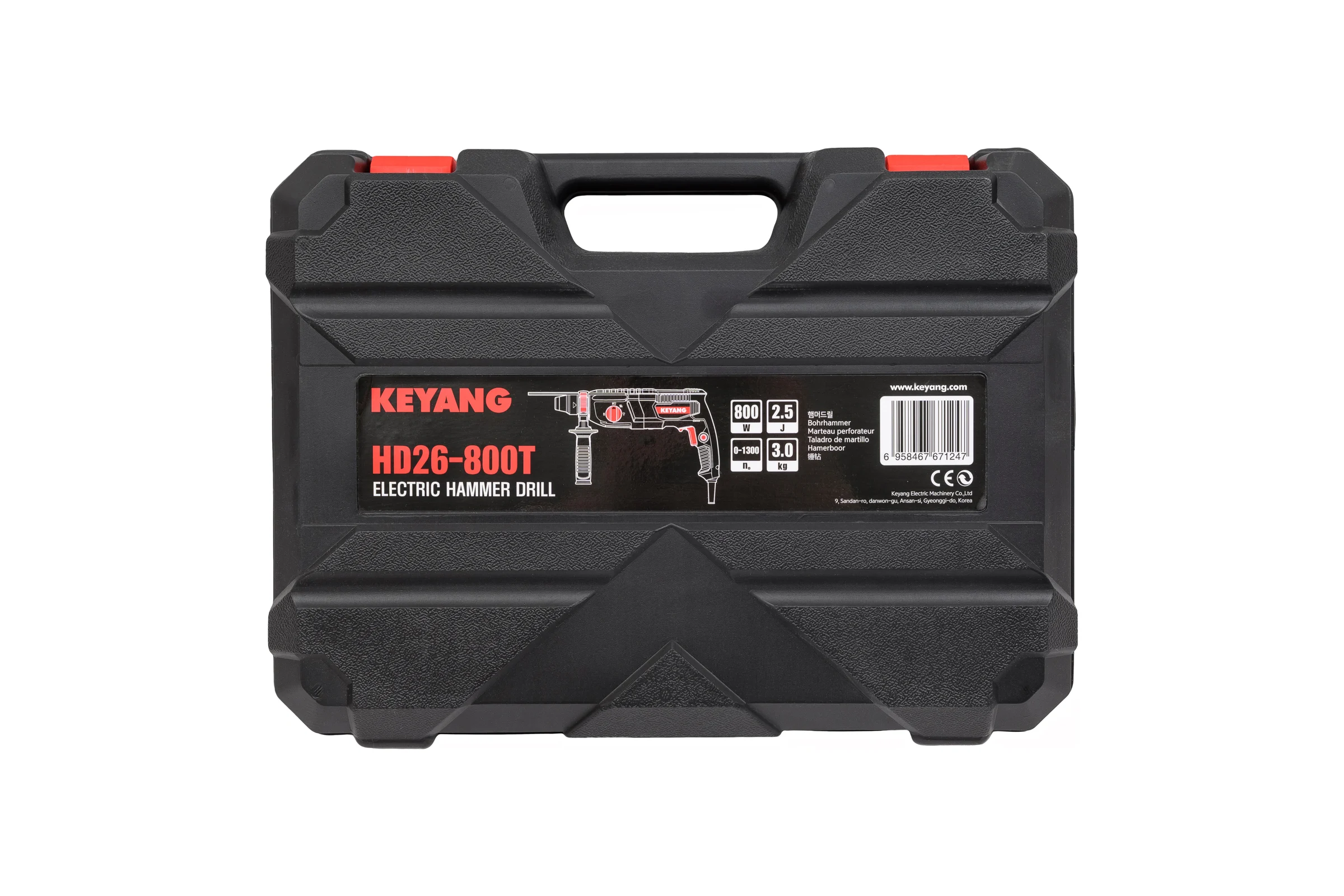 Перфоратор KEYANG SDS-plus HD26-800T 800 Вт, 2,5 Дж, 5500 уд/мин