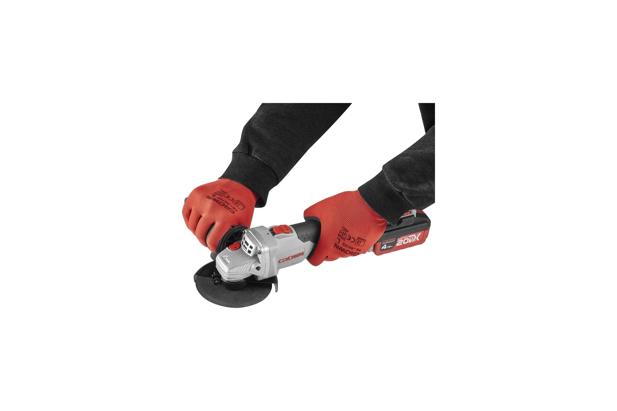 Аккумуляторная углошлифовальная машина Crown CT23008-125HX
