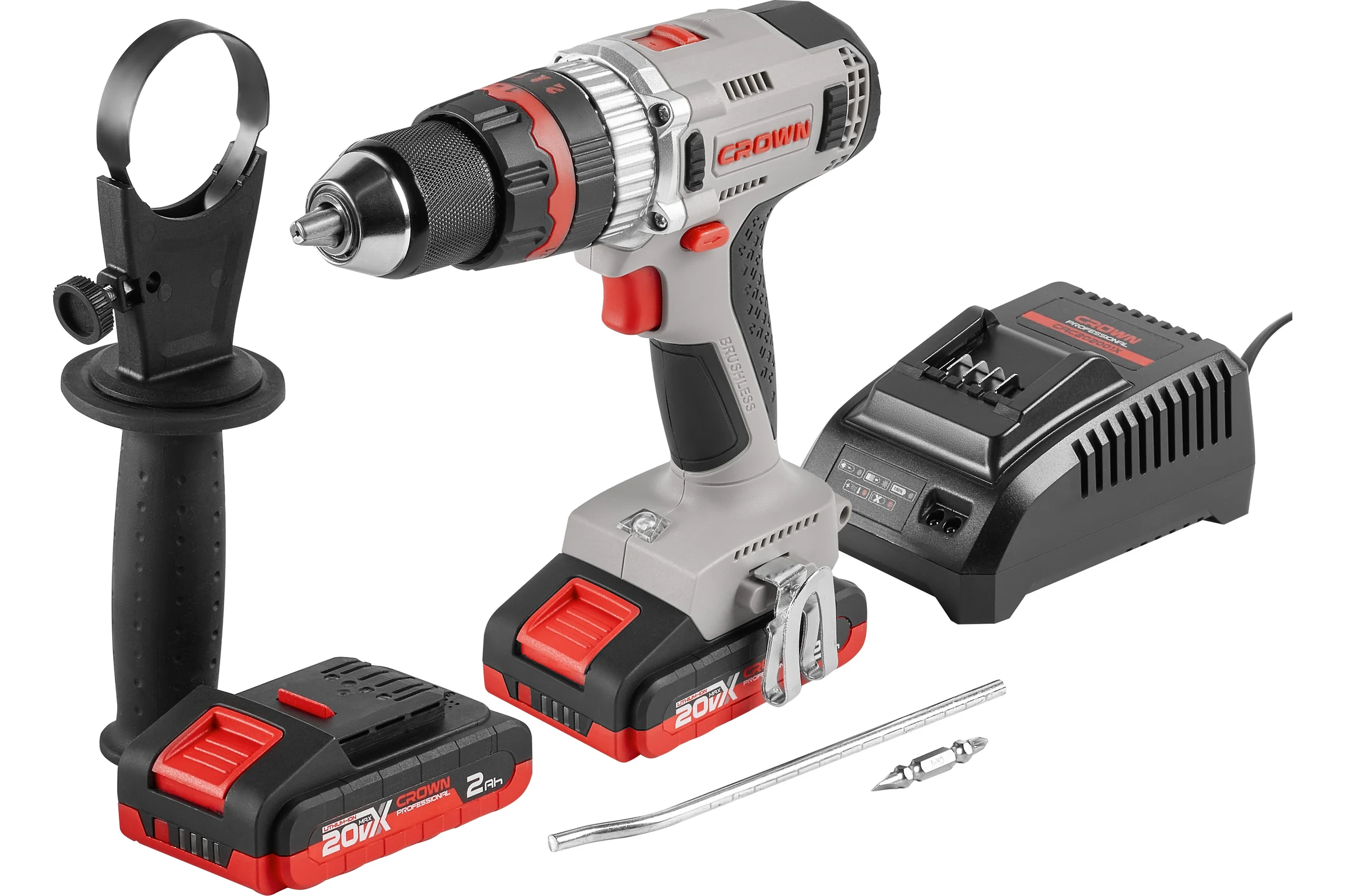 Аккумуляторный ударный шуруповерт Crown bl CT21093HMX-2 BMC