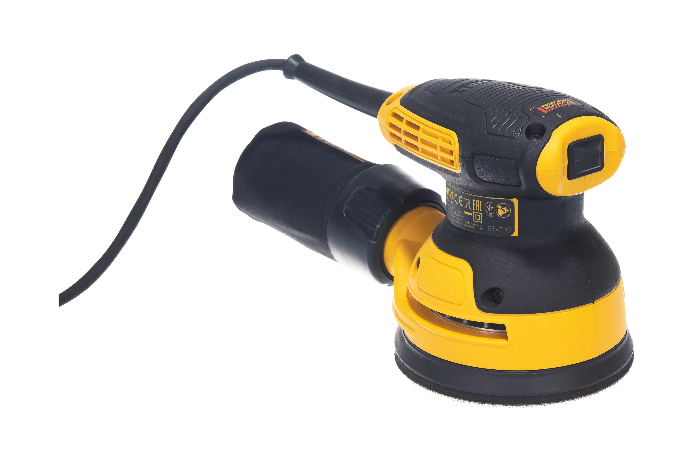 Эксцентриковая шлифмашина DEWALT DWE6423
