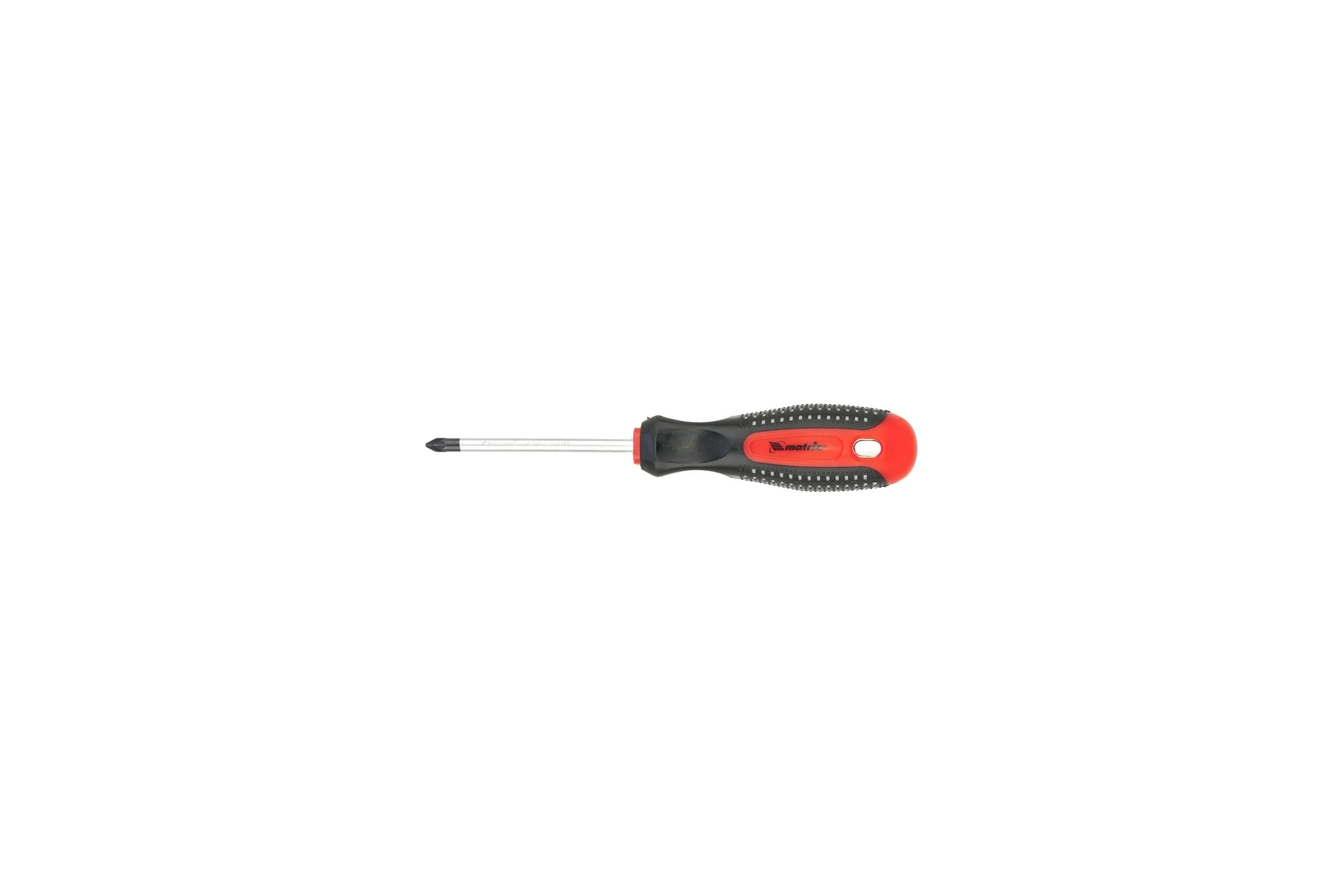 Отвертка MATRIX Fusion PZ1x75 мм, CrV, 3-х компонентная рукоятка anti slip 11401