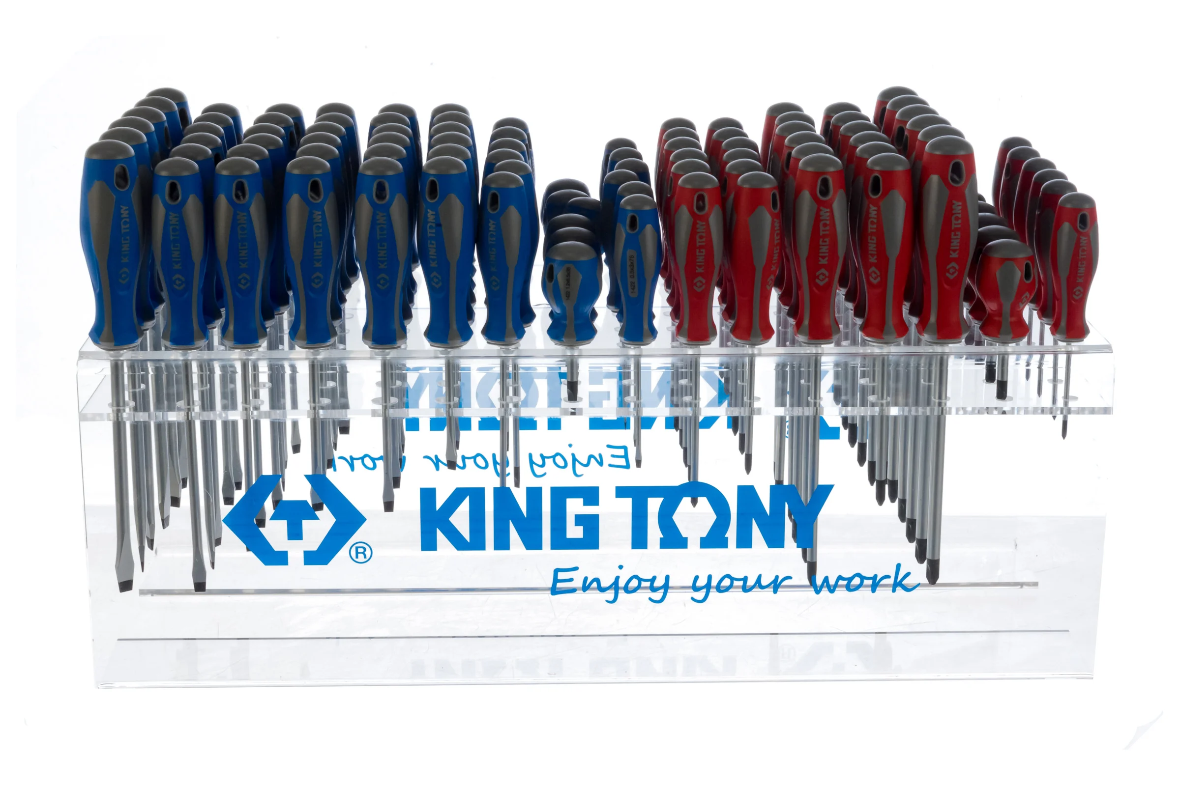 Стенд со стандартными отвертками KING TONY серии 1421, 1422, 96 предметов 31416MR