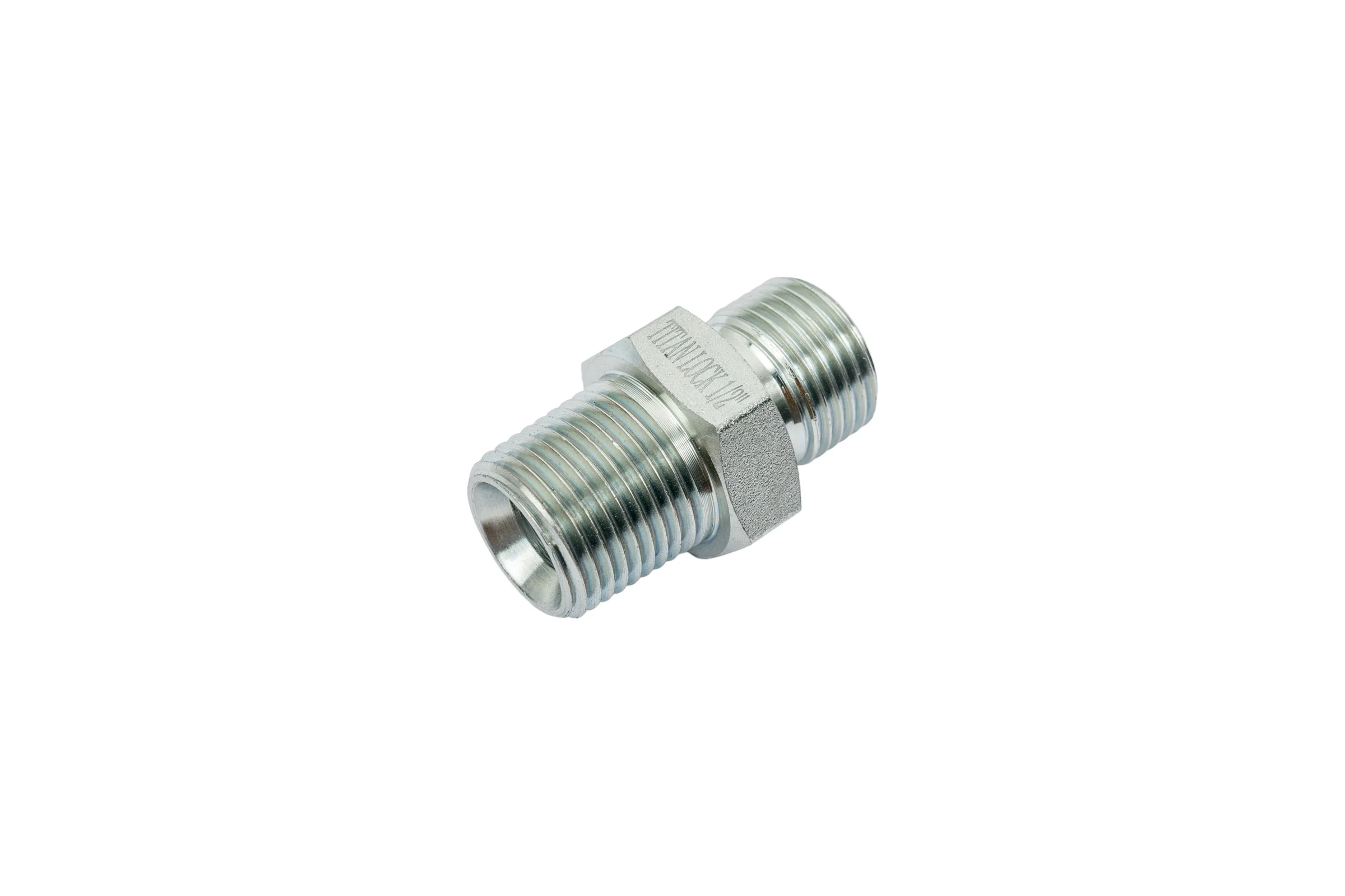 Переходной ниппель TITAN LOCK сталь, 1/2", НР BSP/НР NPT, TL1/2RMBS-MNP