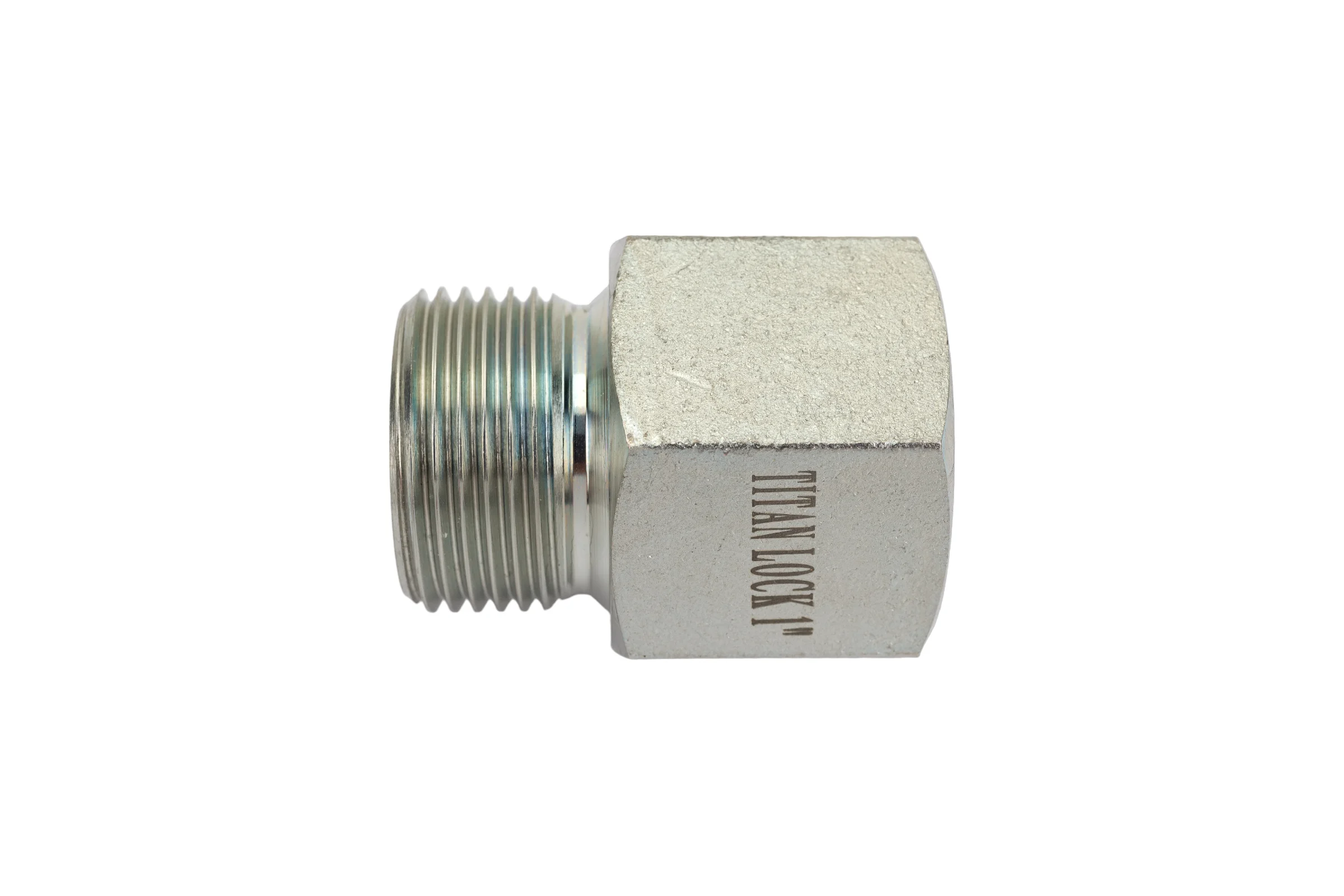 Переходной ниппель TITAN LOCK сталь, 1", НР BSP/ВР NPT, TL1RMBS-FNP