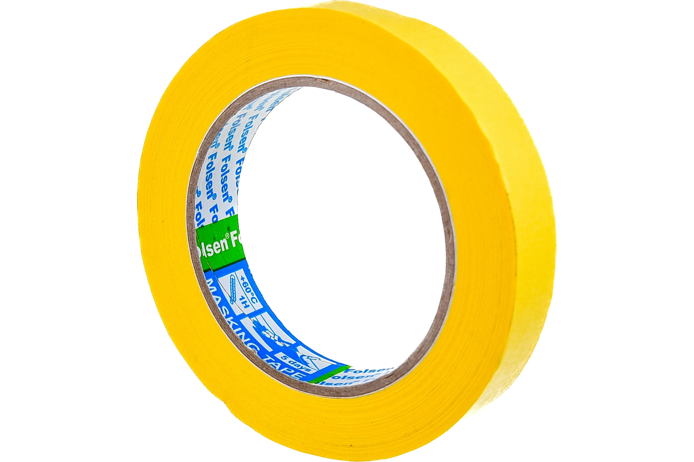 Малярная лента Folsen желтая 60oC 19мм x 50м 02319