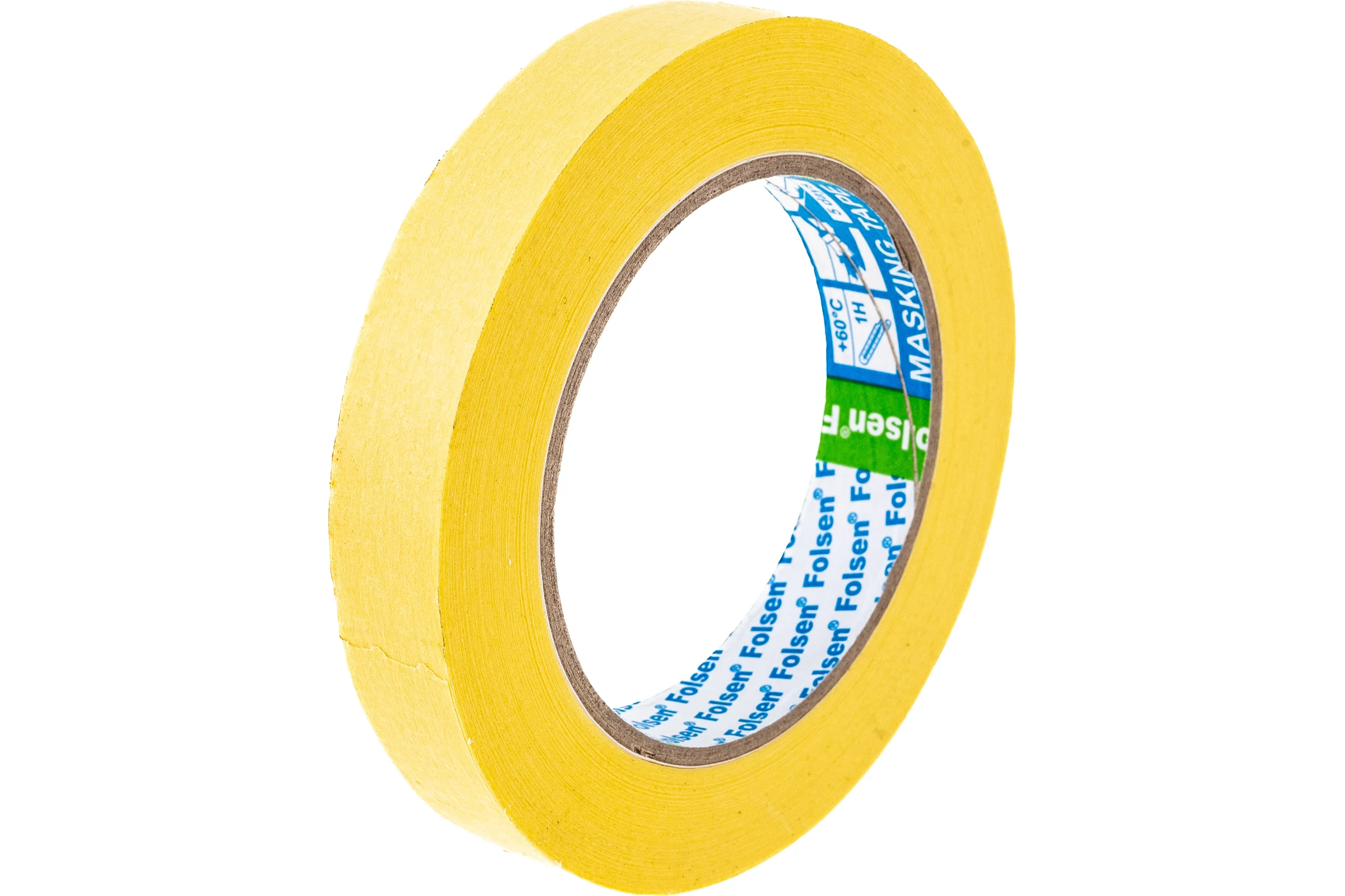 Малярная лента Folsen желтая 60oC 19мм x 50м 02319