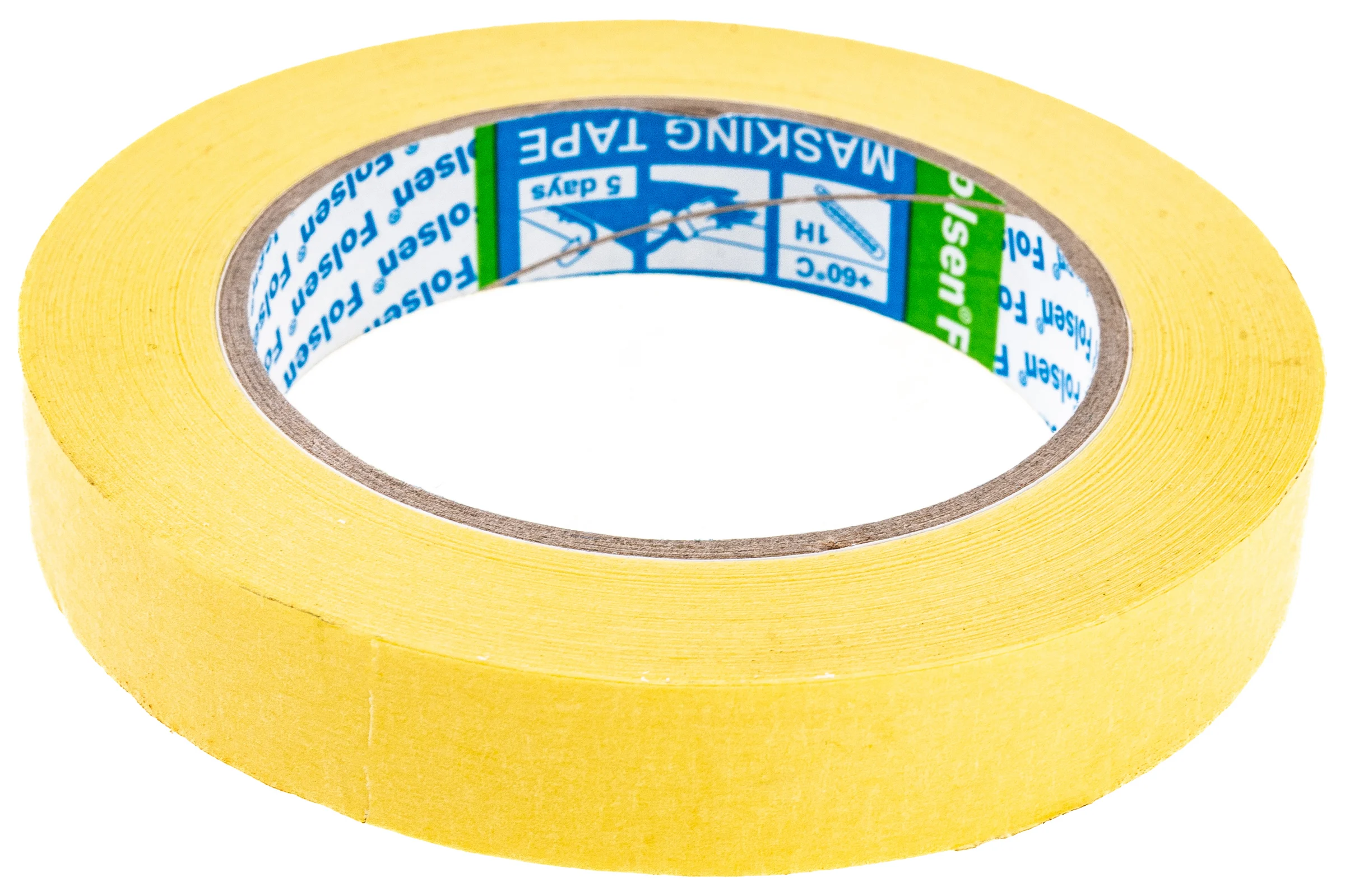 Малярная лента Folsen желтая 60oC 19мм x 50м 02319
