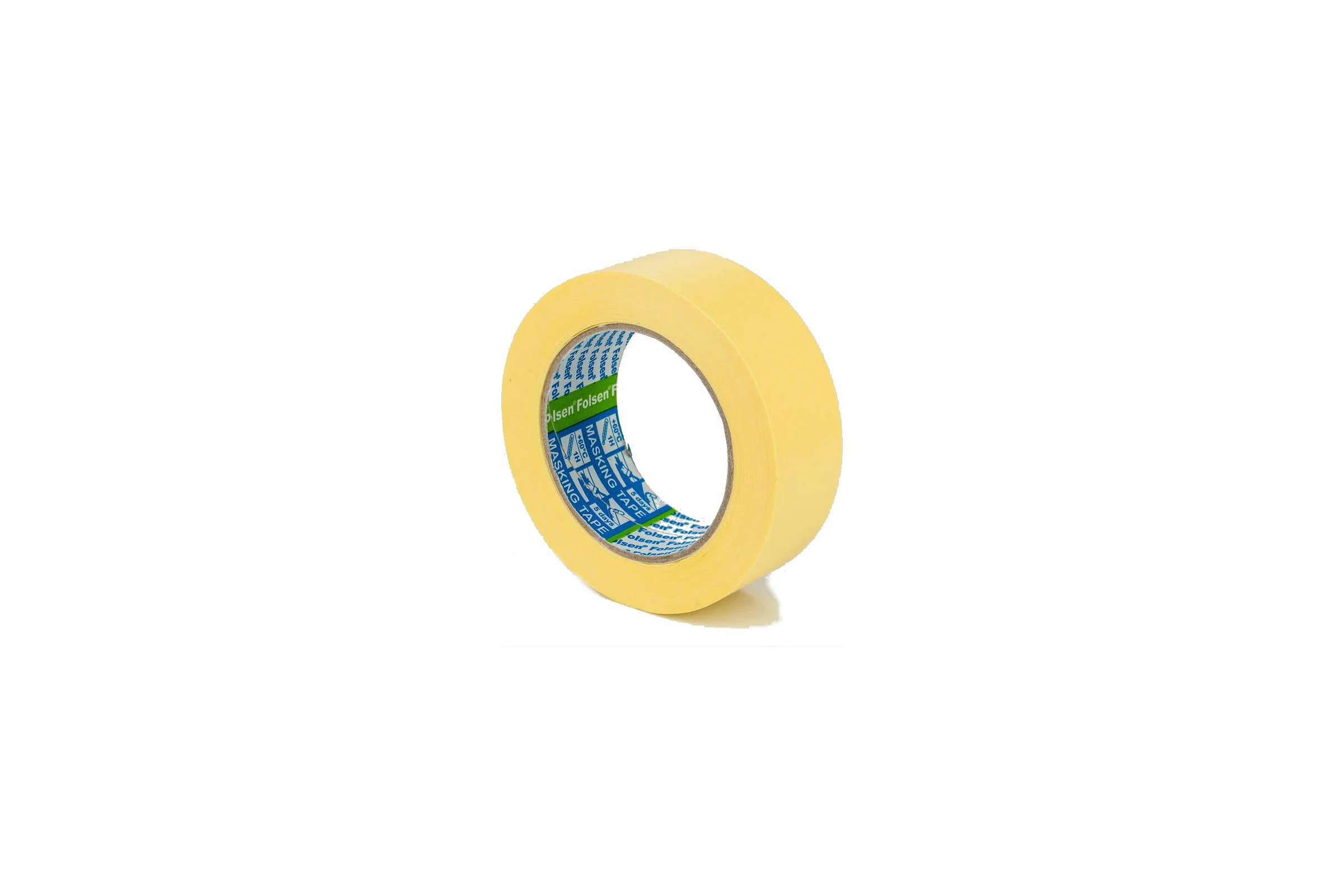Малярная лента Folsen желтая 80oC 38мм x 50м 02238