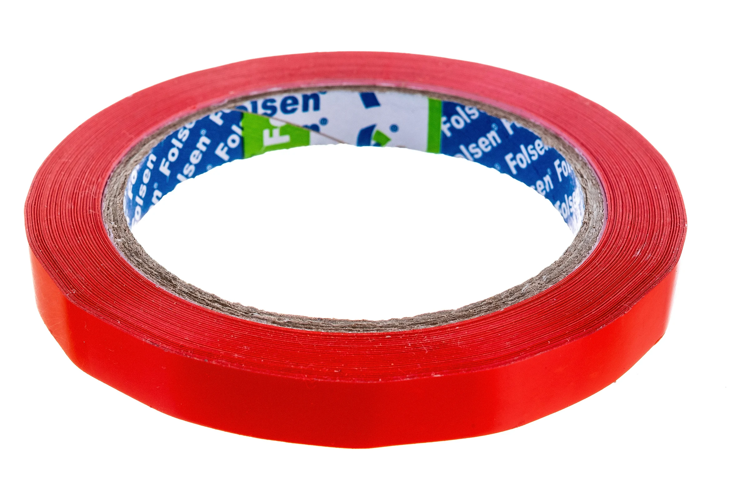 Упаковочная лента Folsen PVC 12мм x 66м красная 54мк 0777120