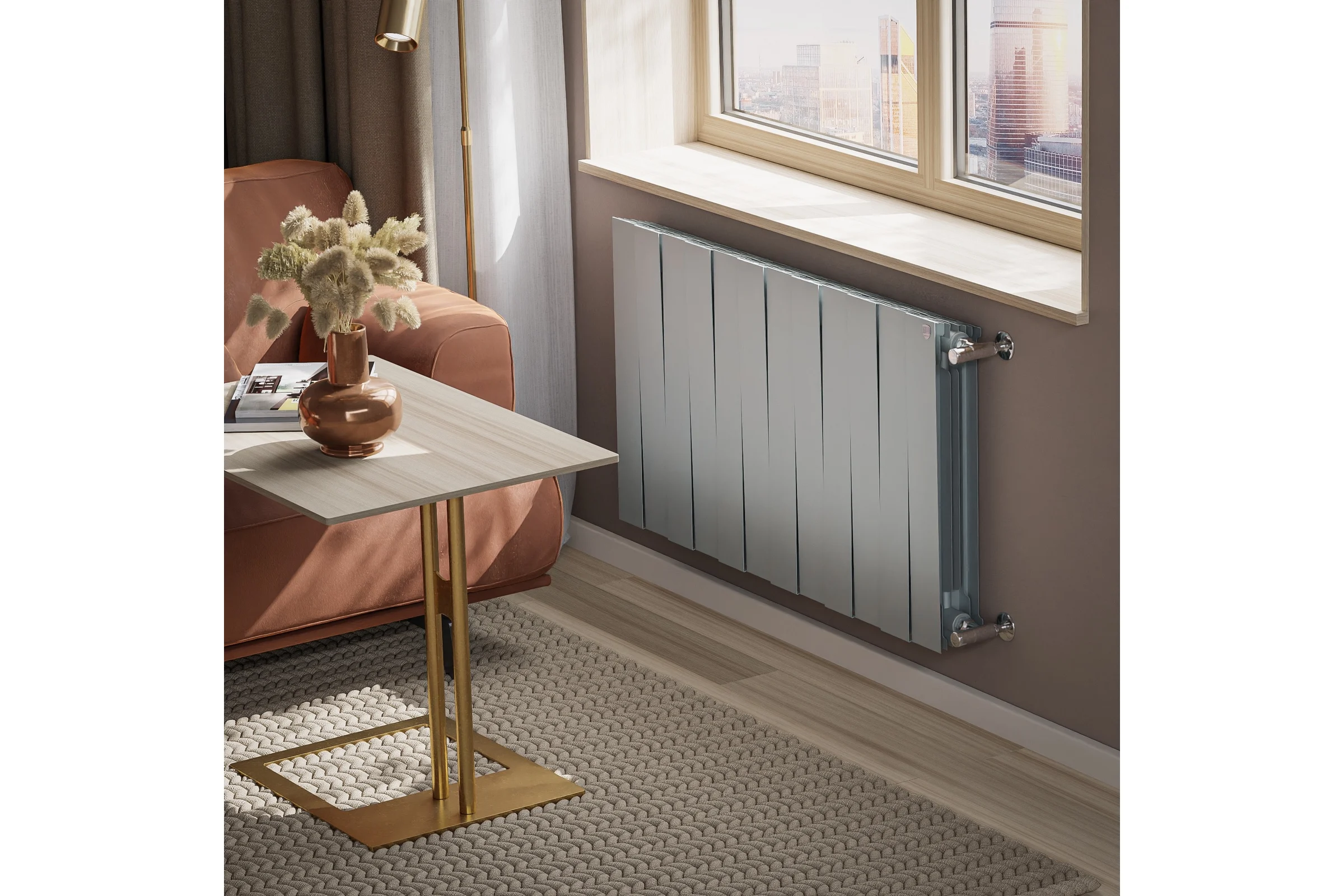 Радиатор Royal Thermo PianoForte 500/Silver Satin - 12 секц. НС-1176336